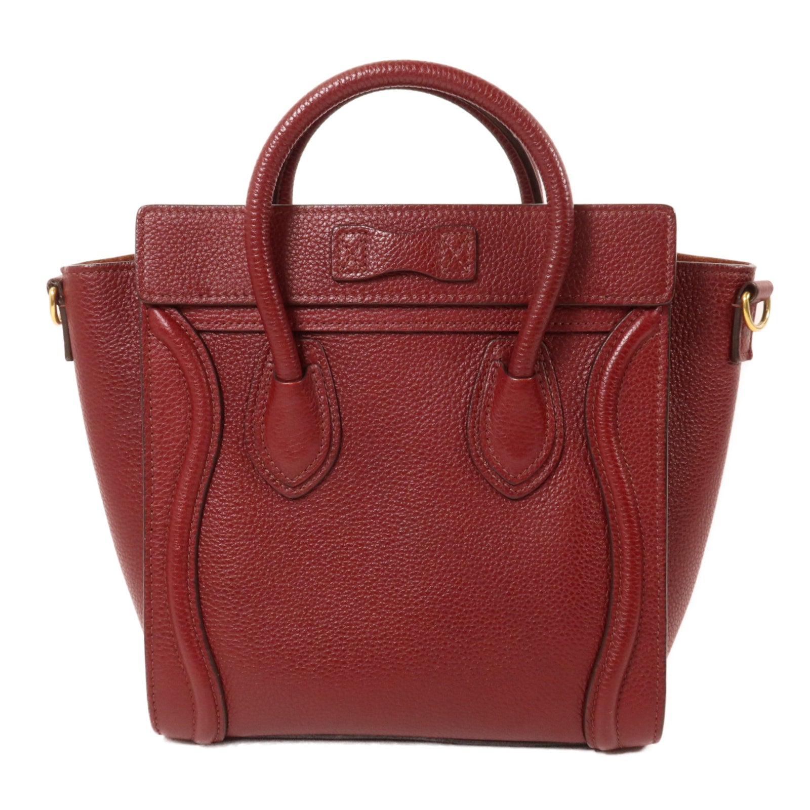 CELINE 牛皮皮革Nano Luggage手挽肩背兩用袋