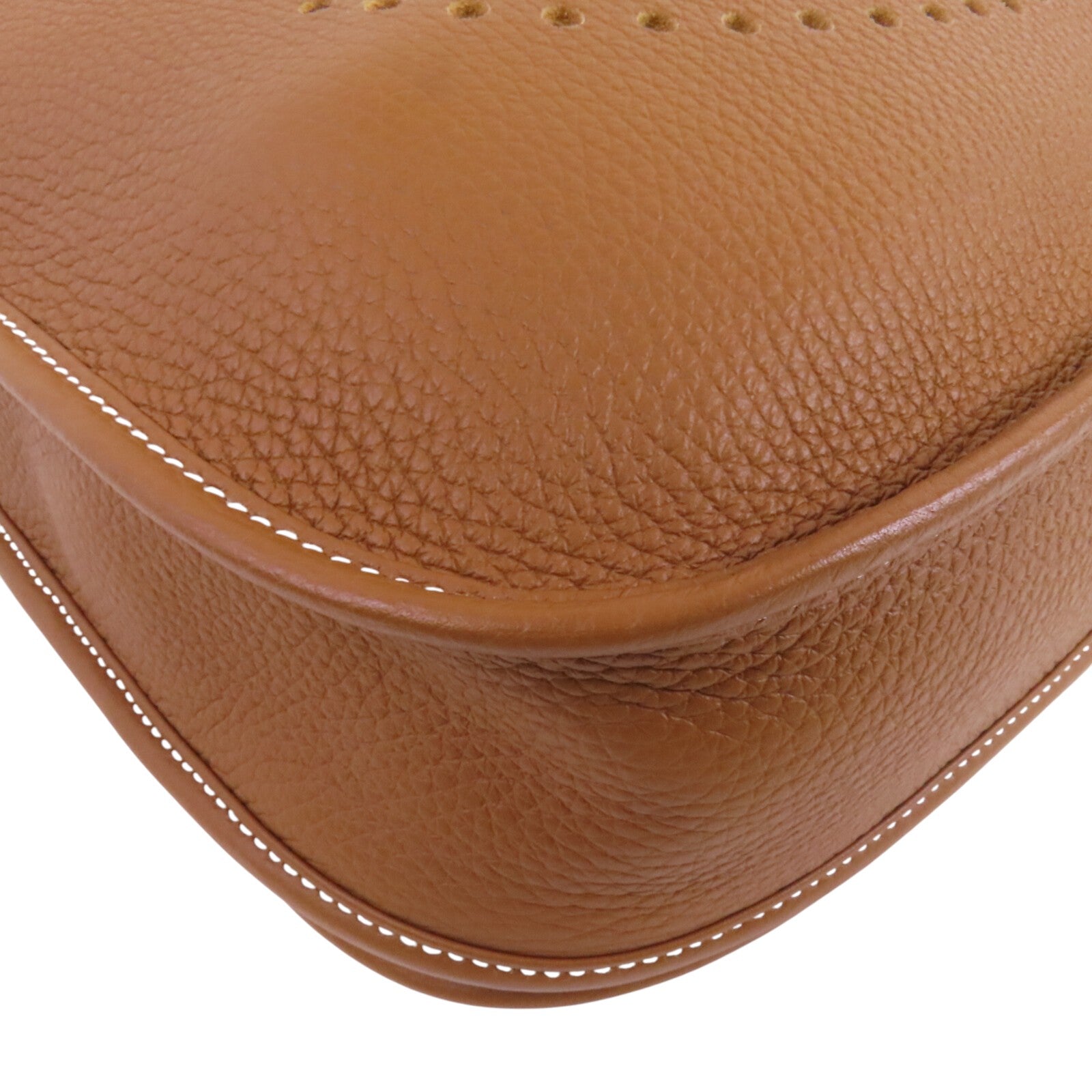 HERMES Clemence皮革Evelyne PM銀扣肩背袋