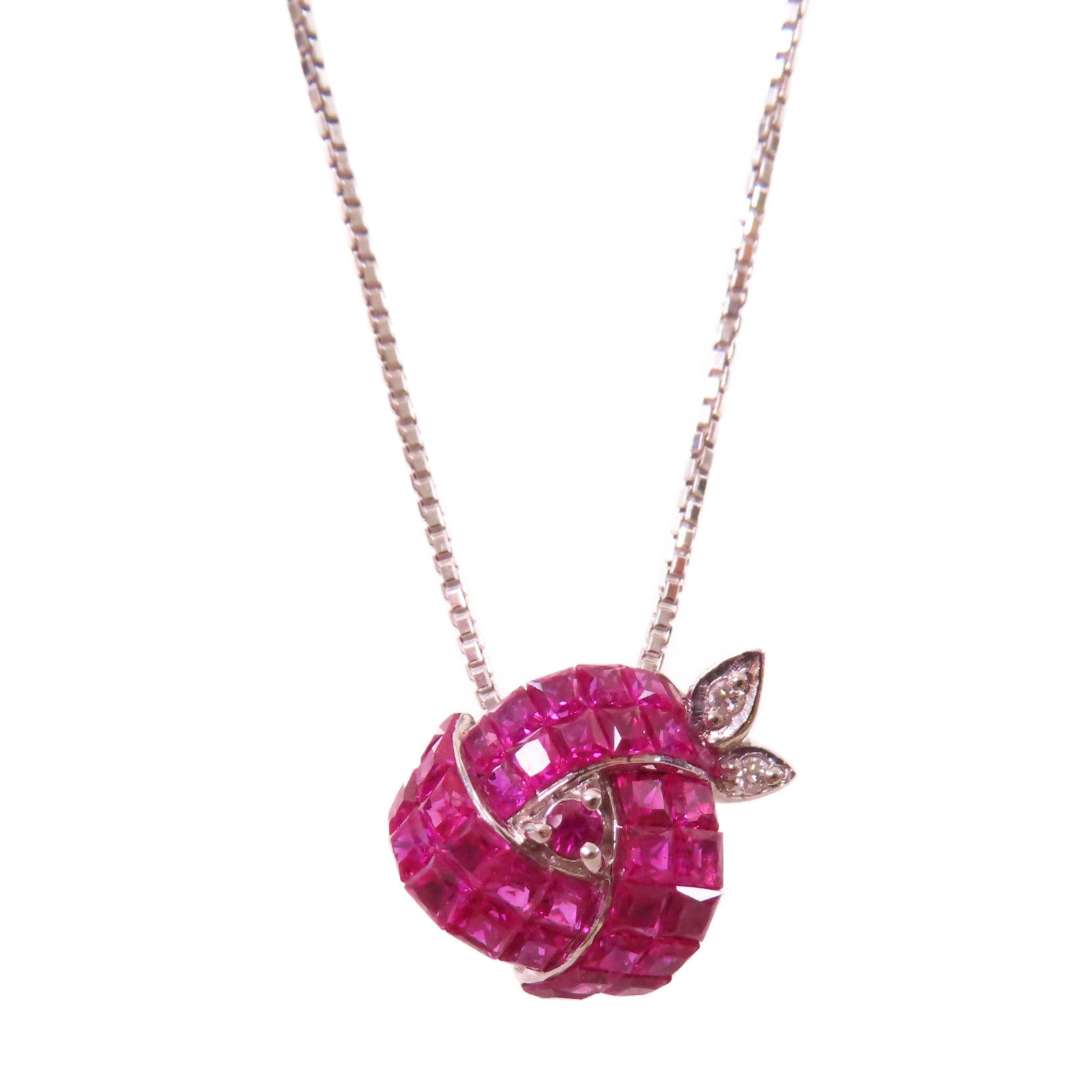 JEWELRY 【激減優惠】18K白金/紅寶石Ruby Necklace項鏈