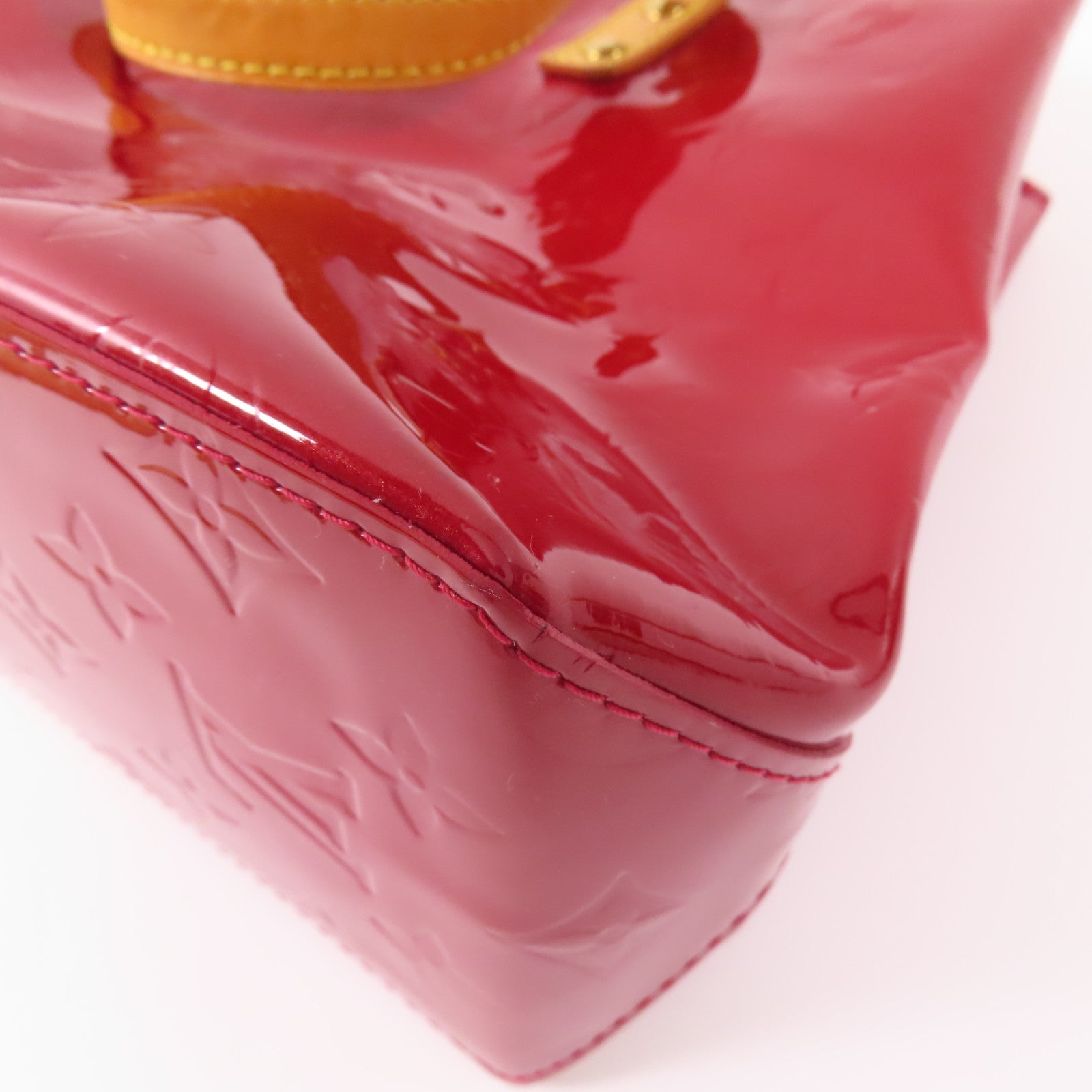 LOUIS VUITTON Vernis Reade PM金扣手挽袋