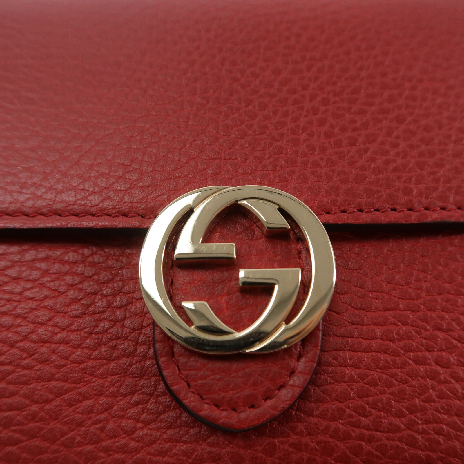 GUCCI 牛皮皮革Chain Shoulder鏈帶肩背袋