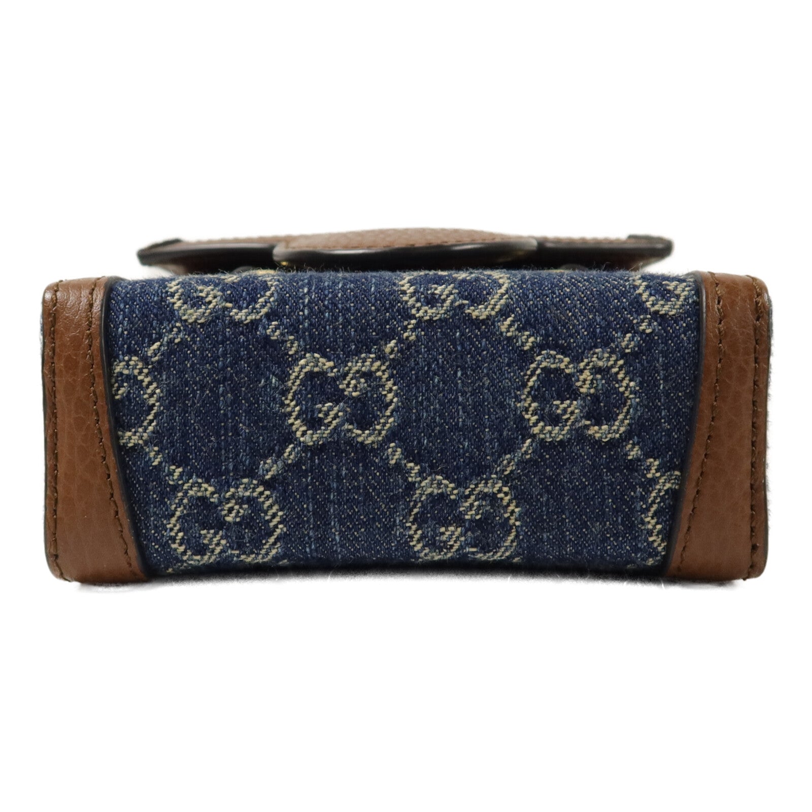 GUCCI 牛仔布1955 Horsebit Mini肩背袋
