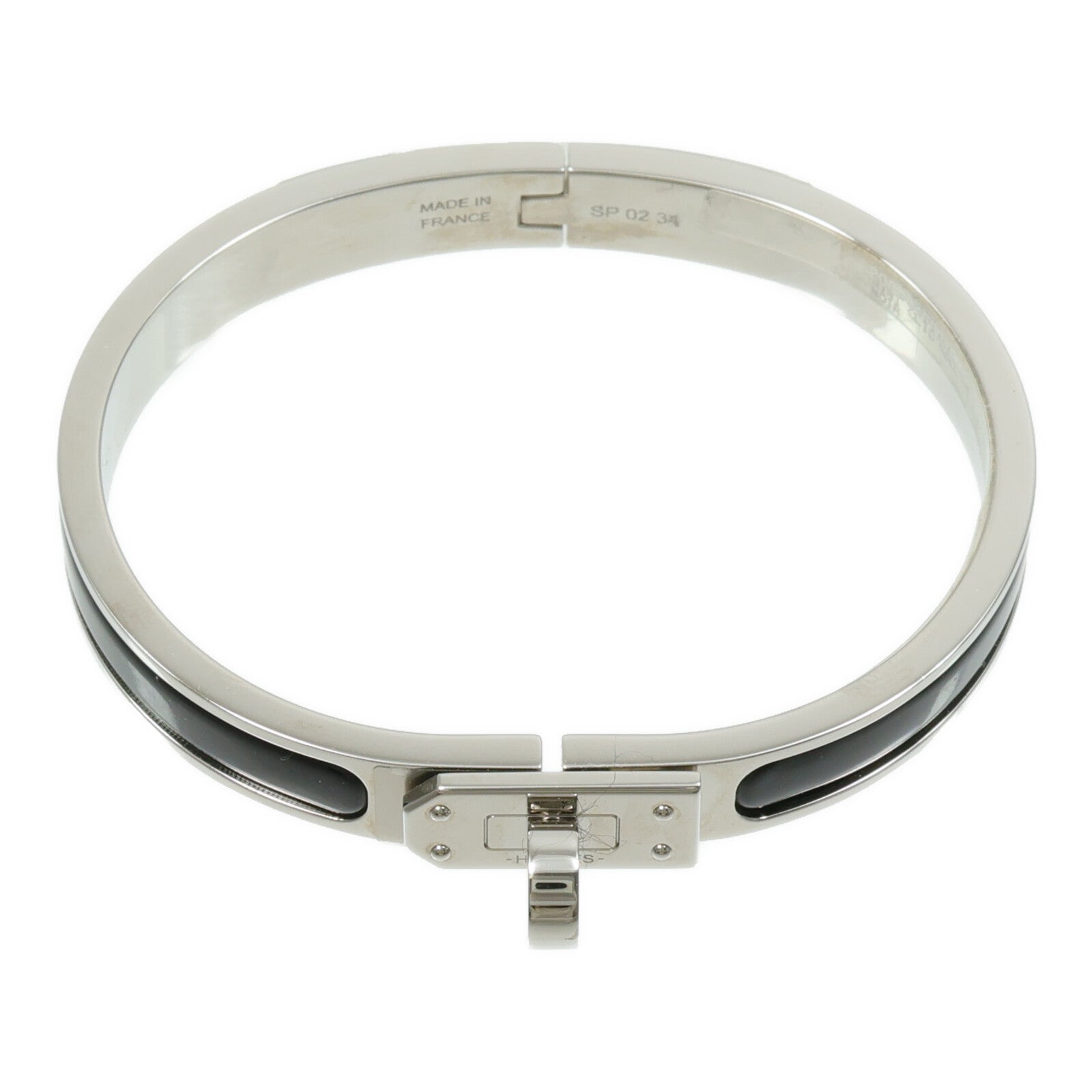 HERMES 金屬/琺瑯Mini Clic Kelly Bracelet手鐲