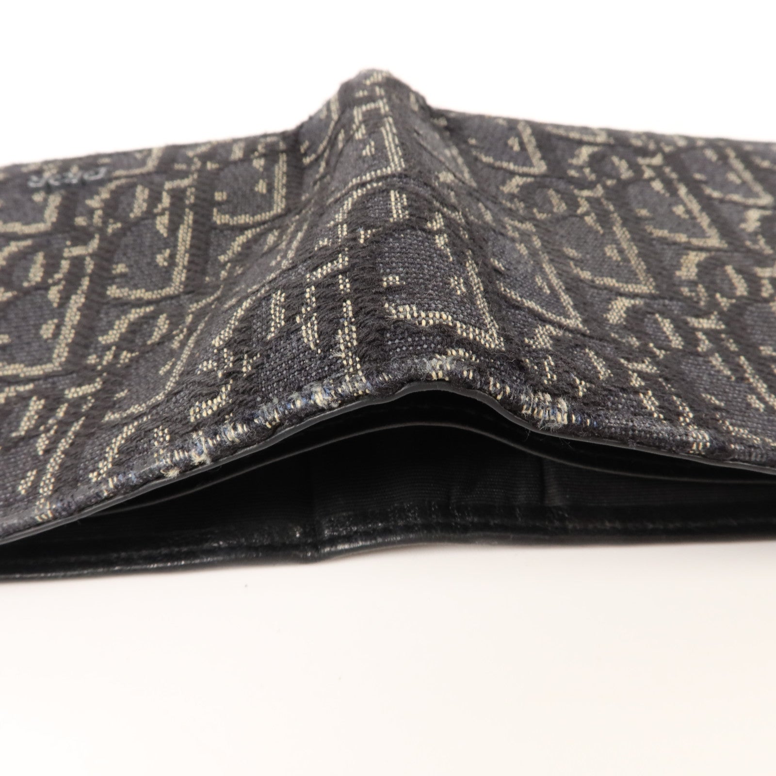 Dior 帆布/牛皮皮革Bifold Wallet錢包