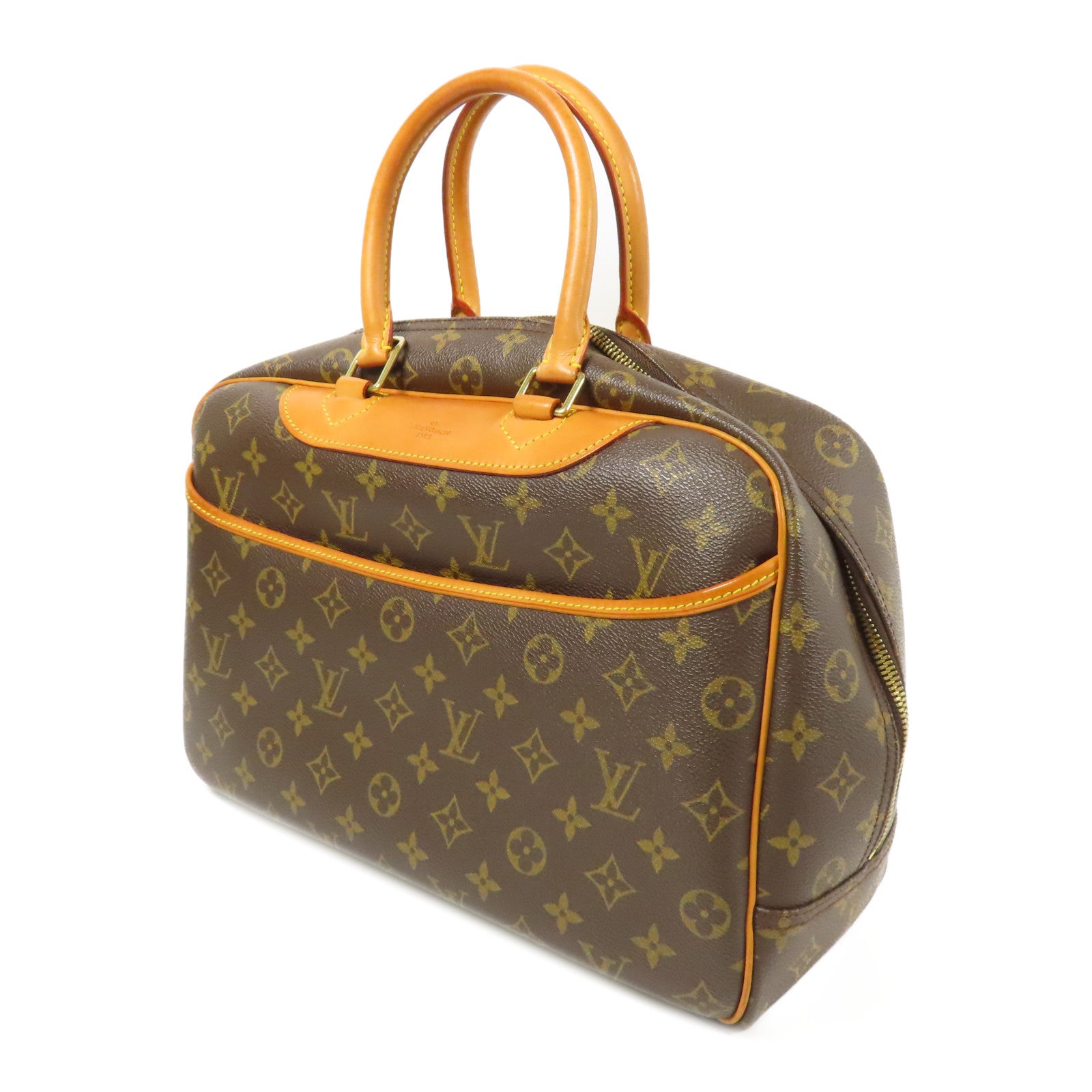LOUIS VUITTON LV GHW Deauville Handbag M47270 Monogram Brown