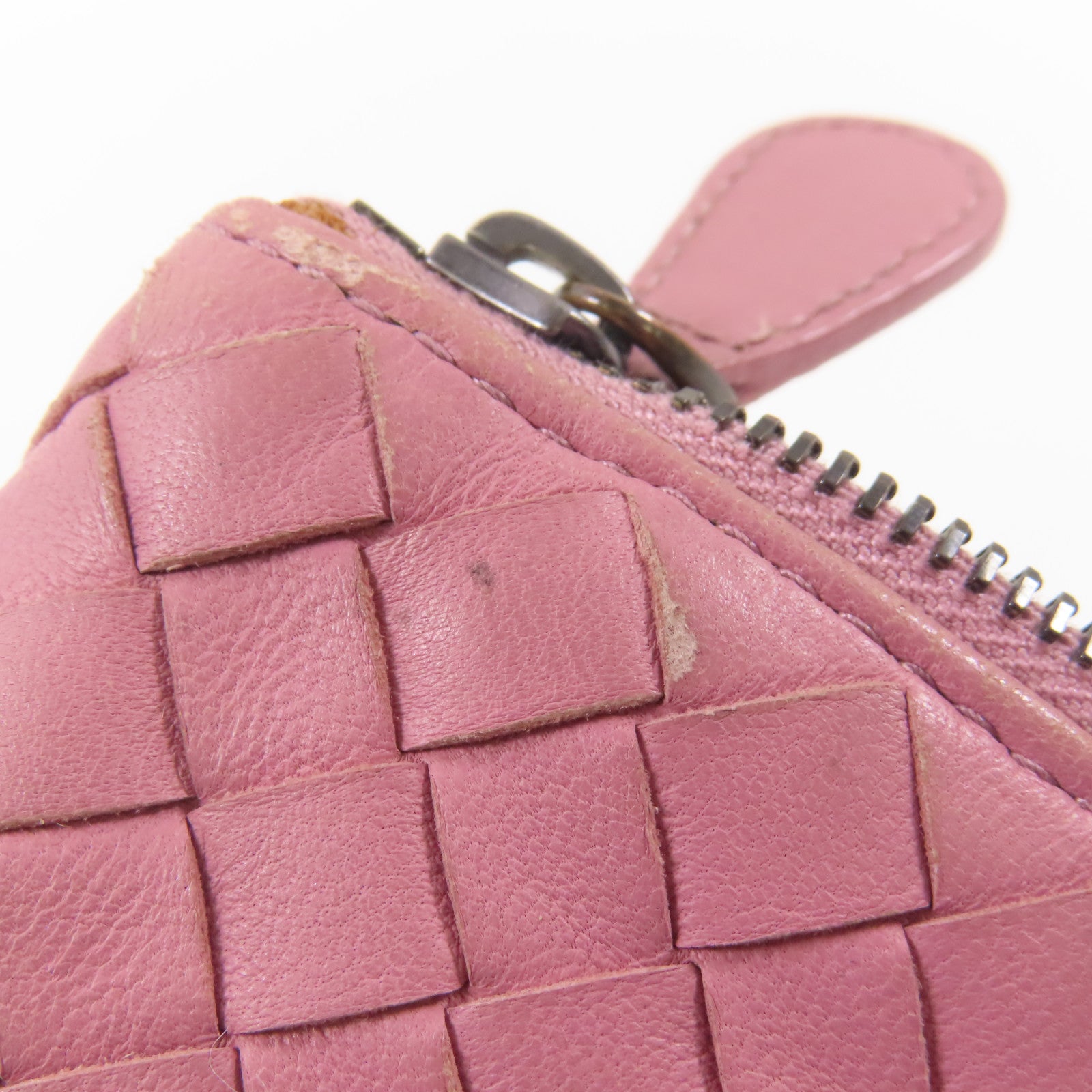 BOTTEGA VENETA 皮革Pouch手拿包粉紅色