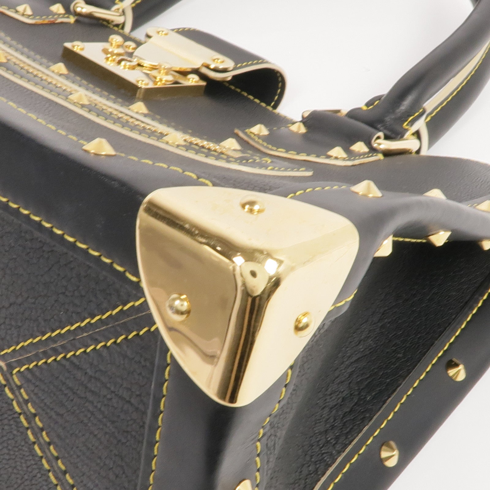 LOUIS VUITTON Suhali皮革Fabuleux金扣手挽袋