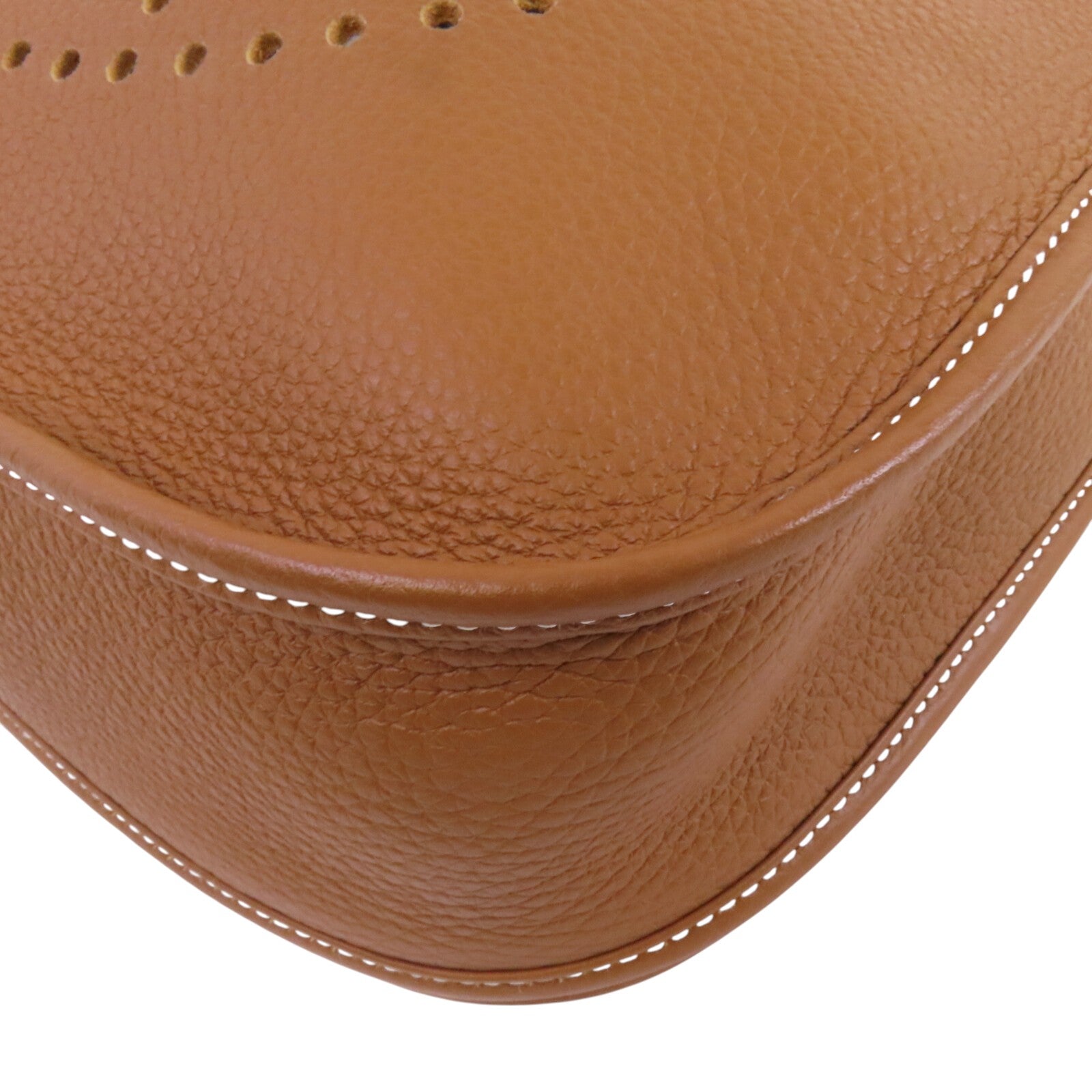 HERMES Clemence皮革Evelyne PM銀扣肩背袋