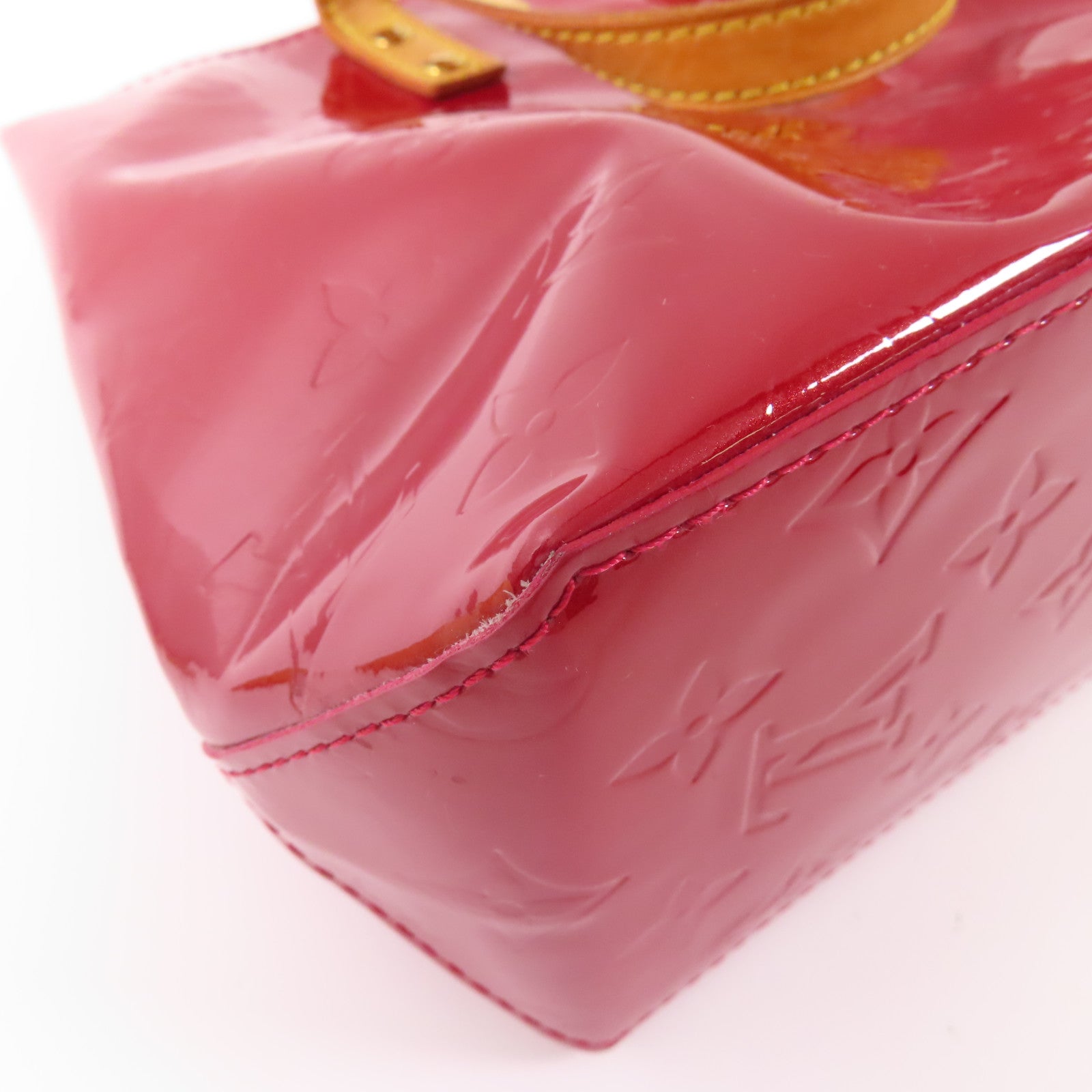LOUIS VUITTON Vernis Reade PM金扣手挽袋