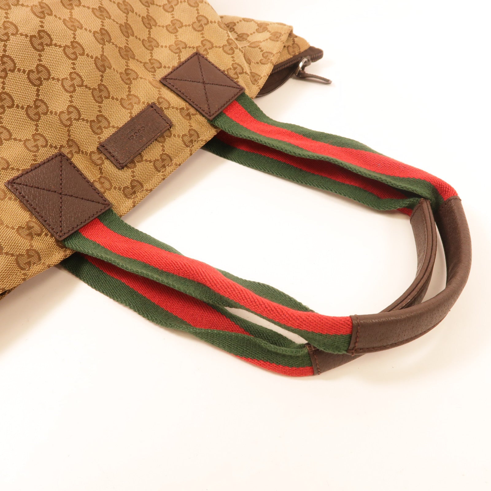 GUCCI GG Tote Bag Handag 131230 Canvas Brown