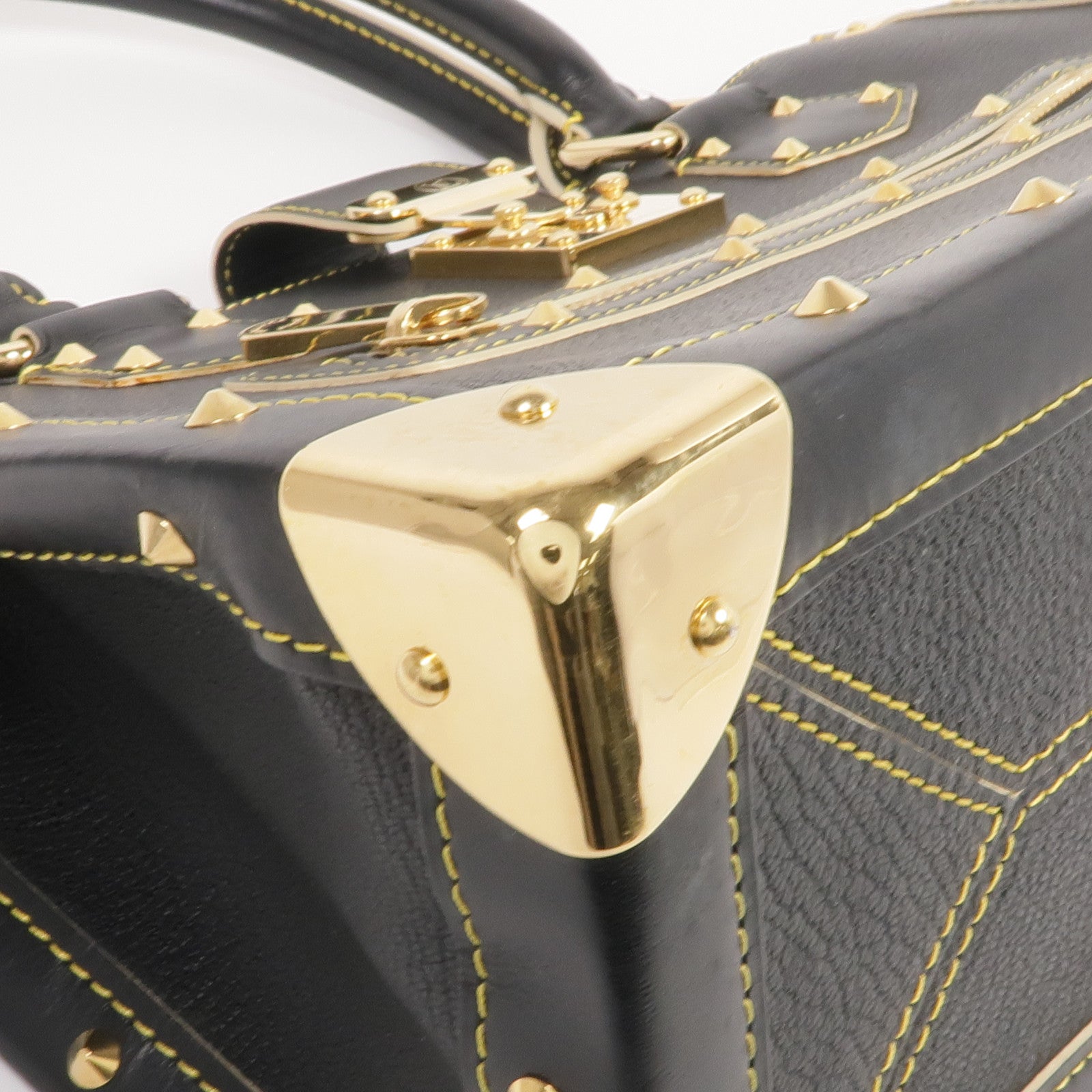 LOUIS VUITTON Suhali皮革Fabuleux金扣手挽袋