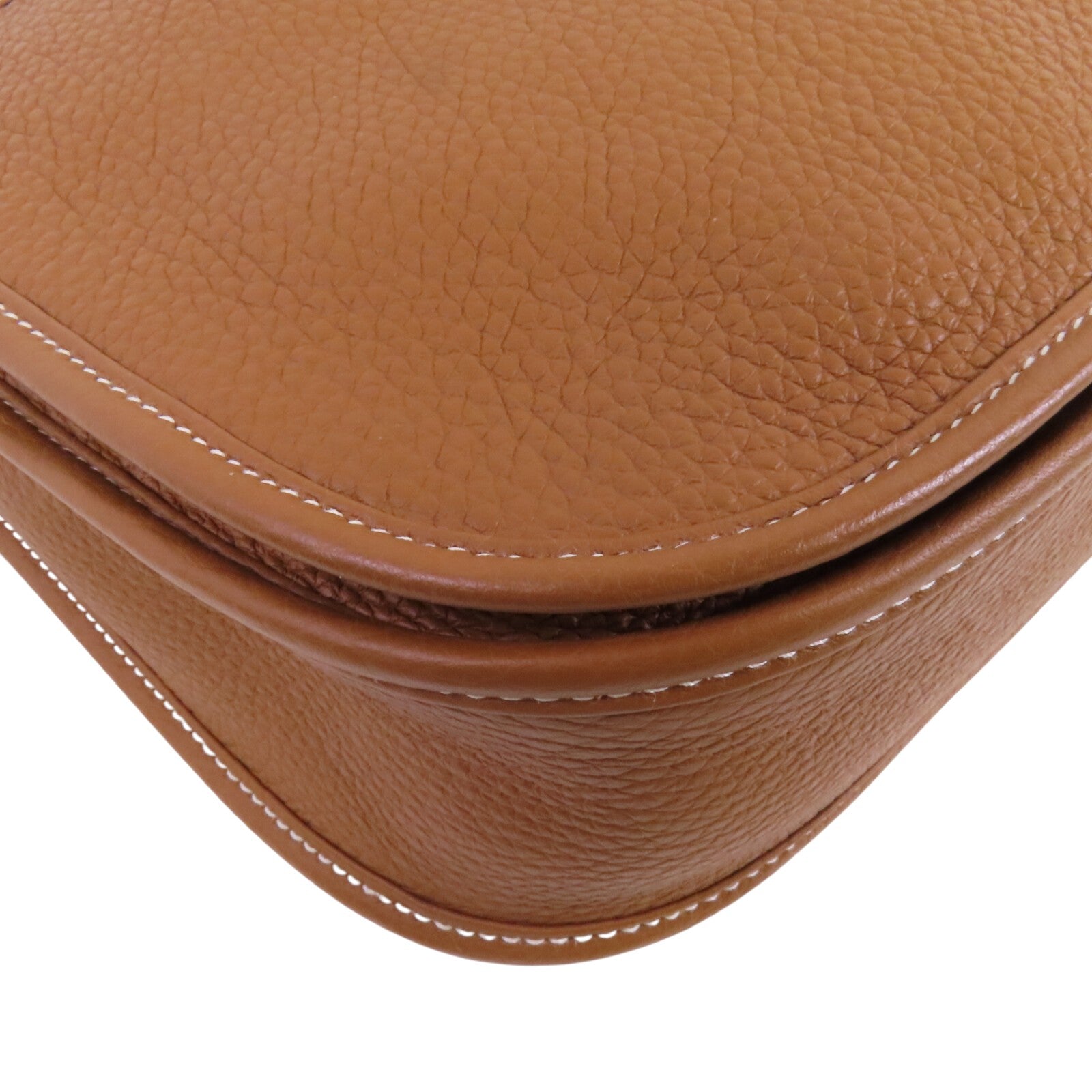 HERMES Clemence皮革Evelyne PM銀扣肩背袋