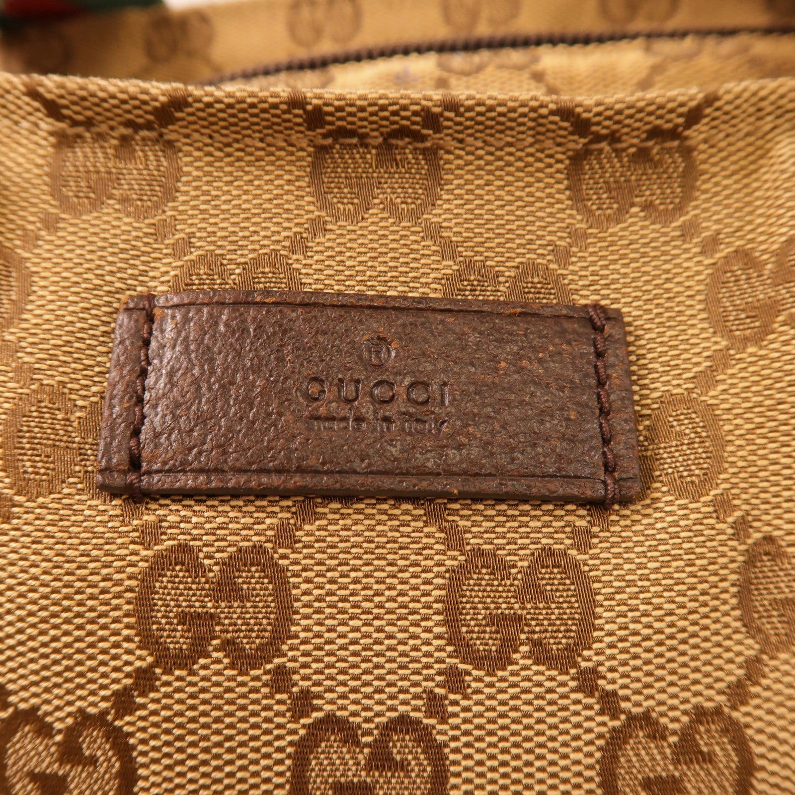 GUCCI GG Tote Bag Handag 131230 Canvas Brown