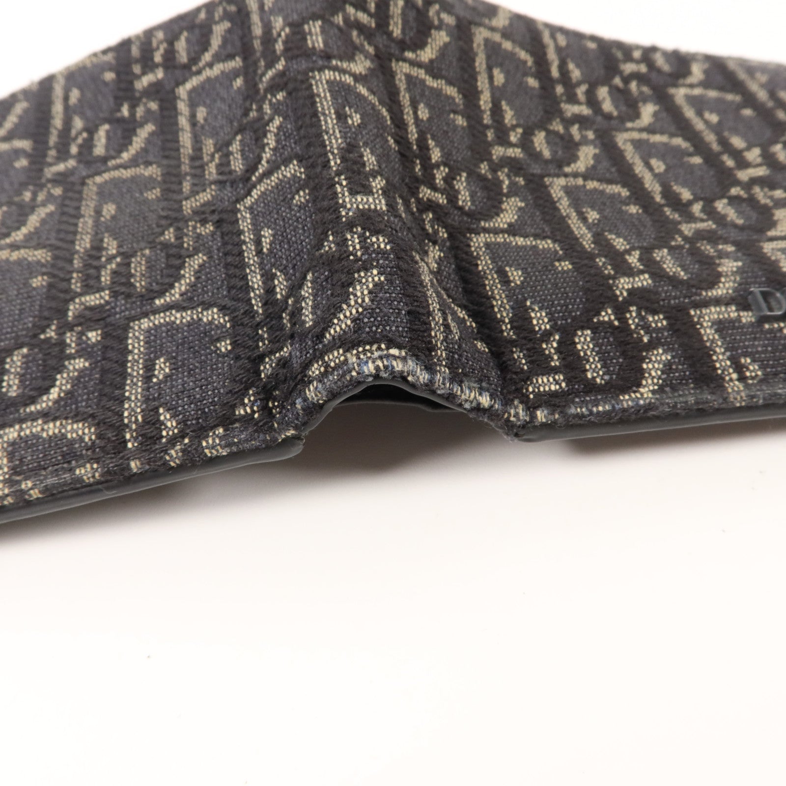 Dior 帆布/牛皮皮革Bifold Wallet錢包