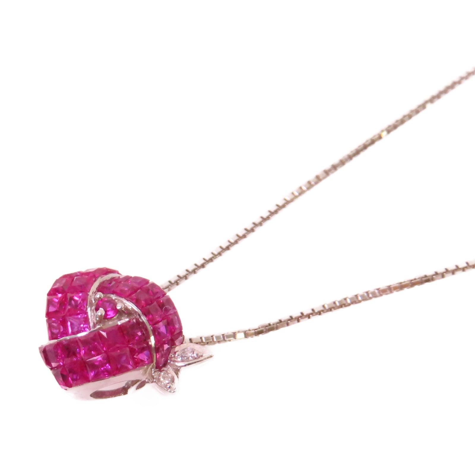 JEWELRY 【激減優惠】18K白金/紅寶石Ruby Necklace項鏈