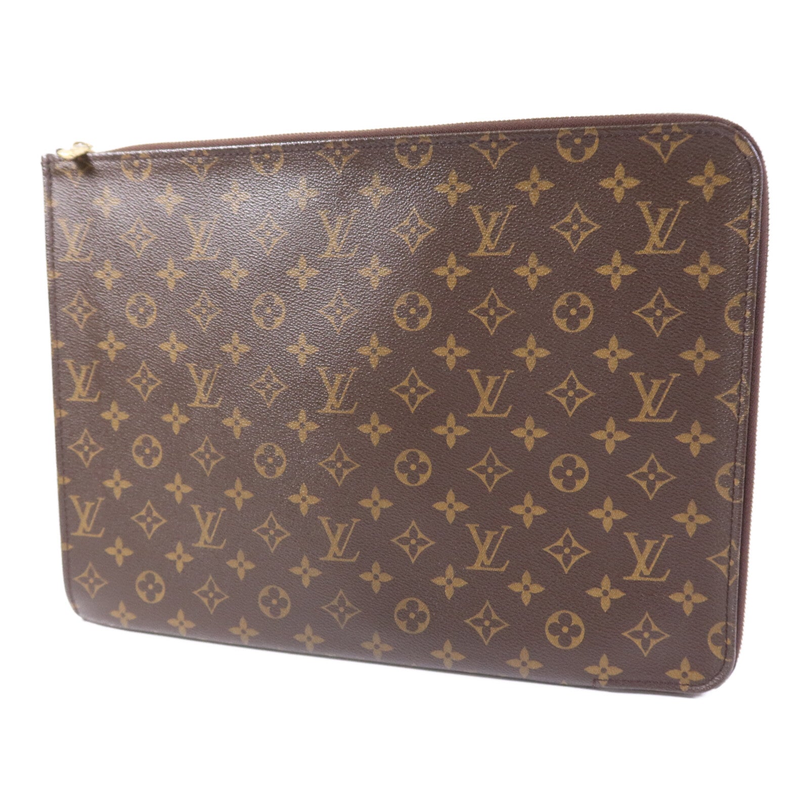 LOUIS VUITTON Monogram Poche Document Briefcase金扣手提包