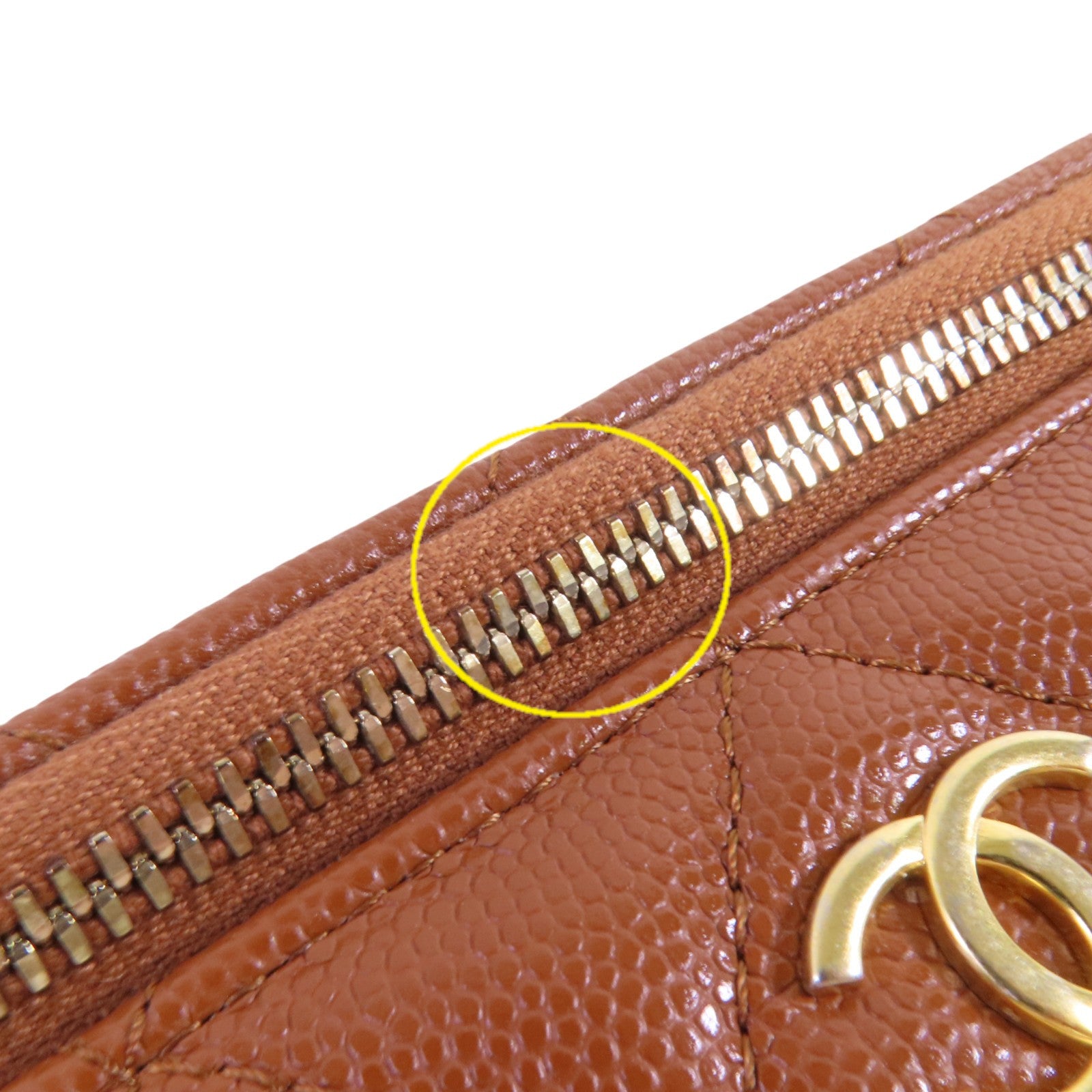 CHANEL 牛皮皮革Vanity Bag金扣鏈帶肩背袋