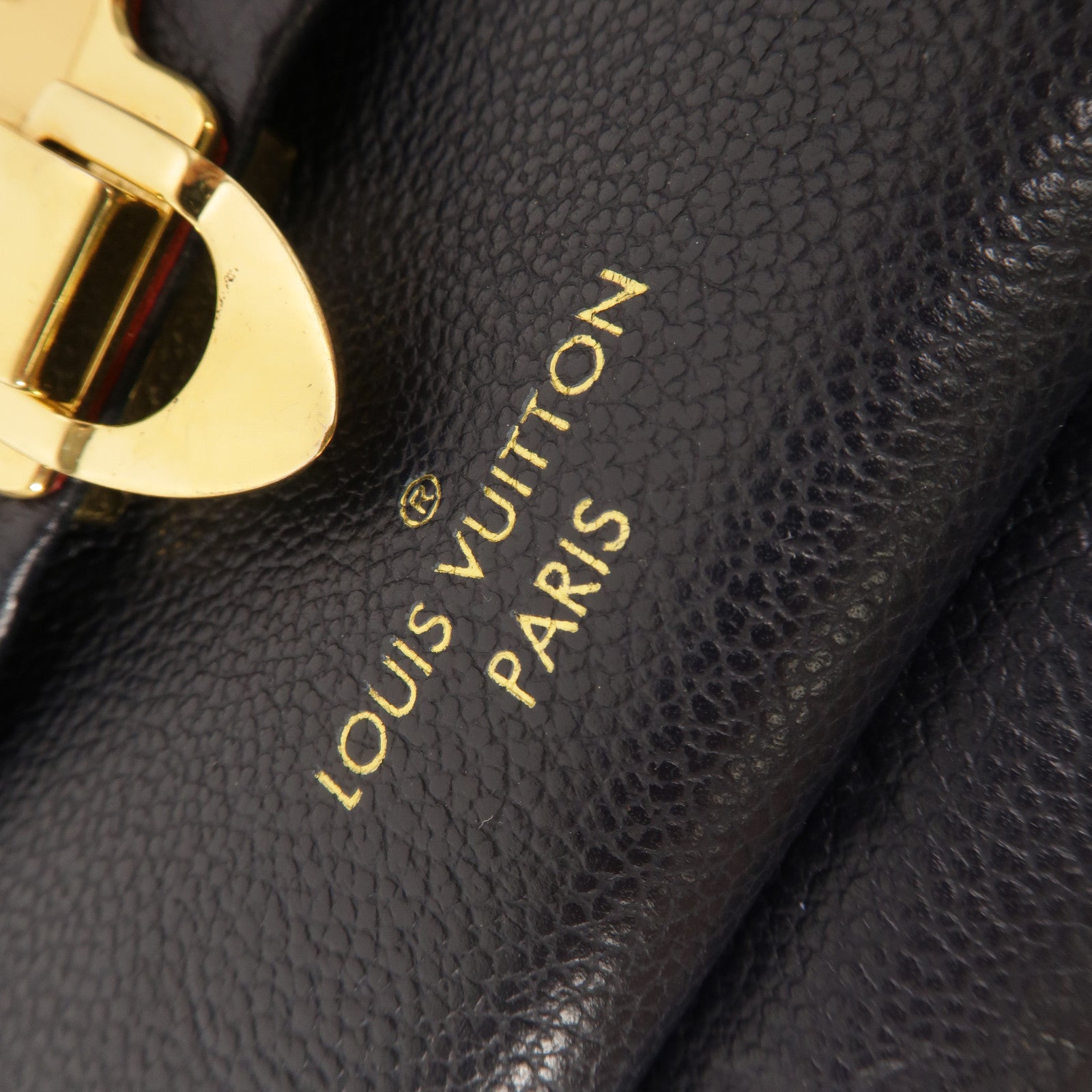 LOUIS VUITTON Monogram Empreinte Vavin PM肩背袋深藍色