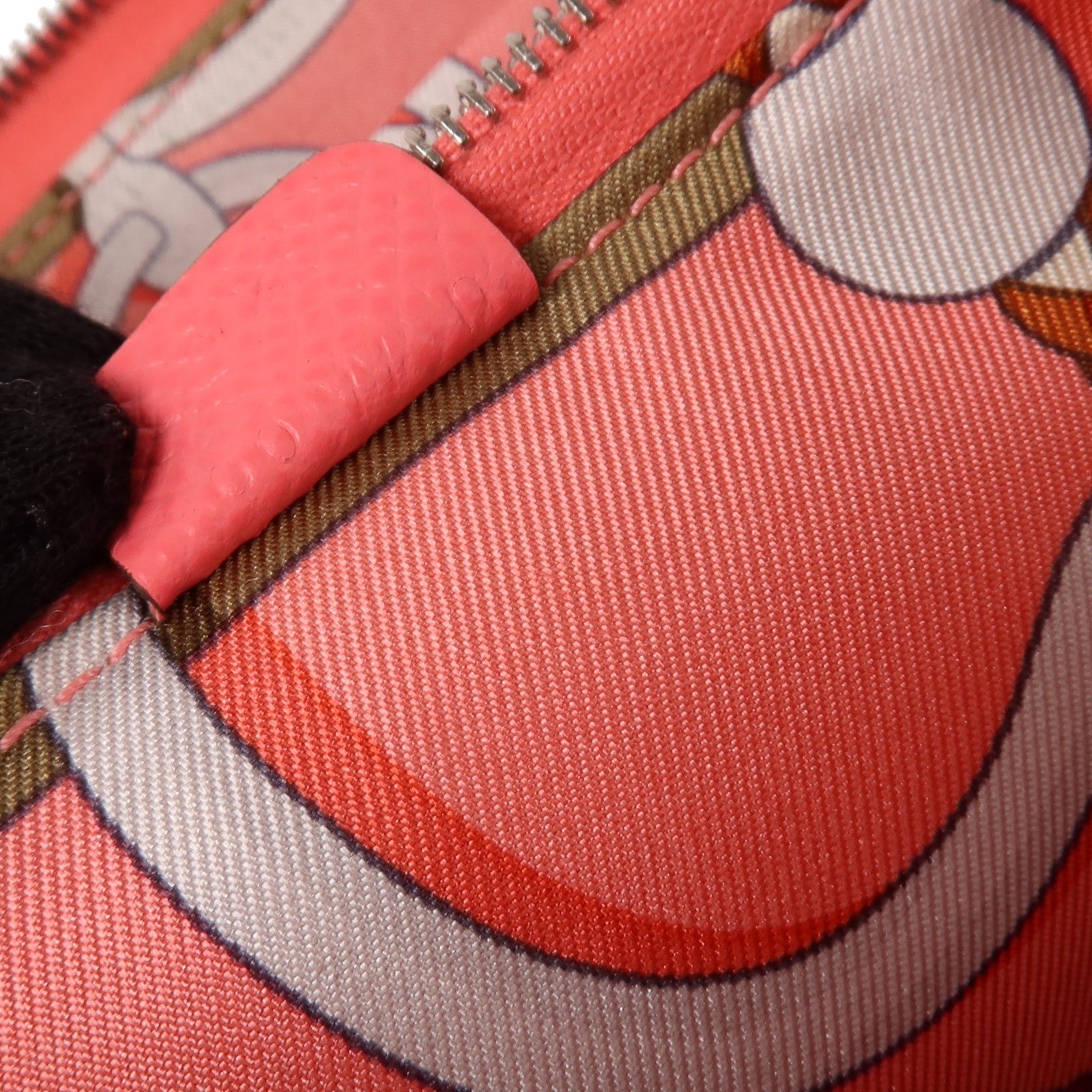 HERMES Epsom皮革Silk In Long Wallet銀扣長錢包