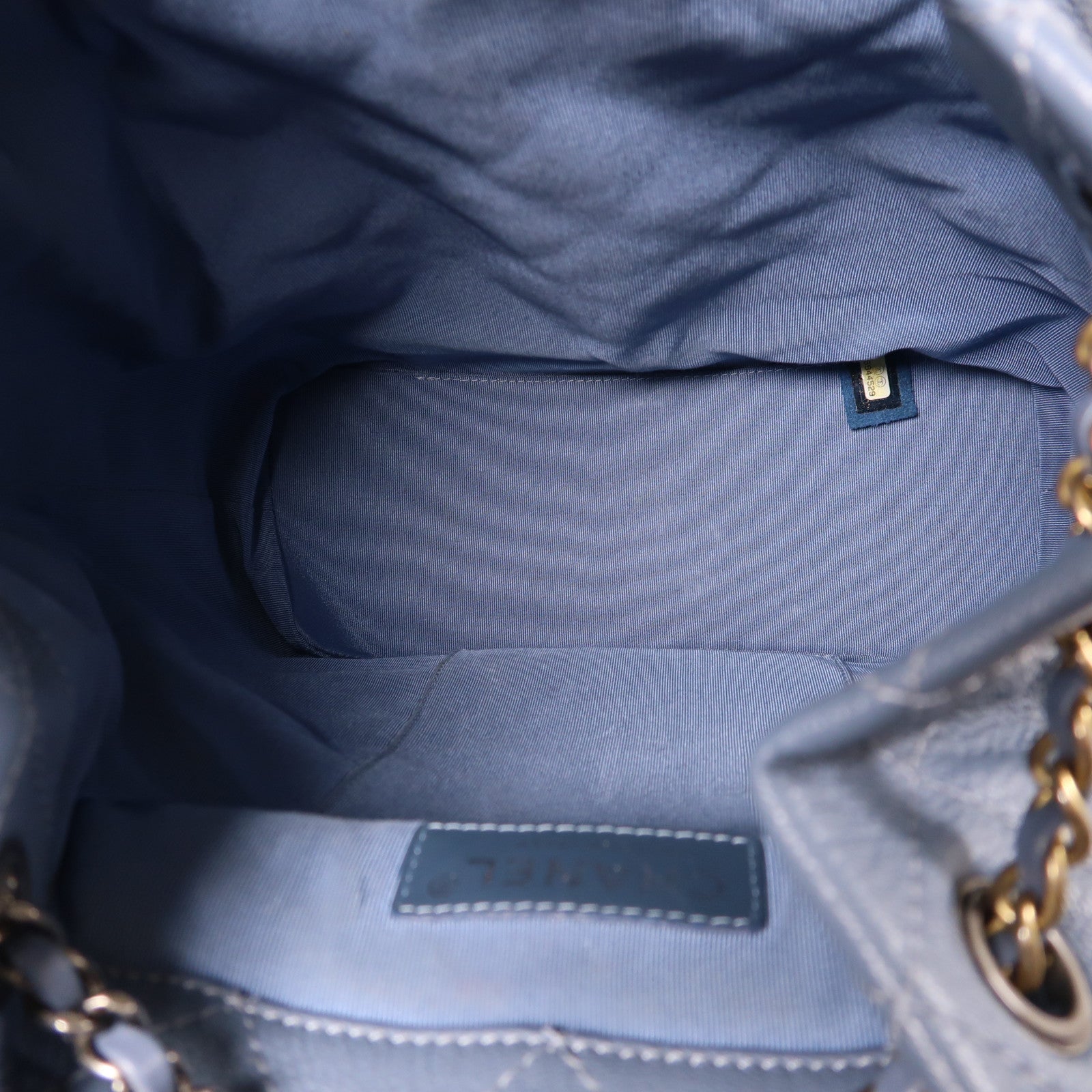 CHANEL 牛皮皮革Gabrielle Backpack背包藍色