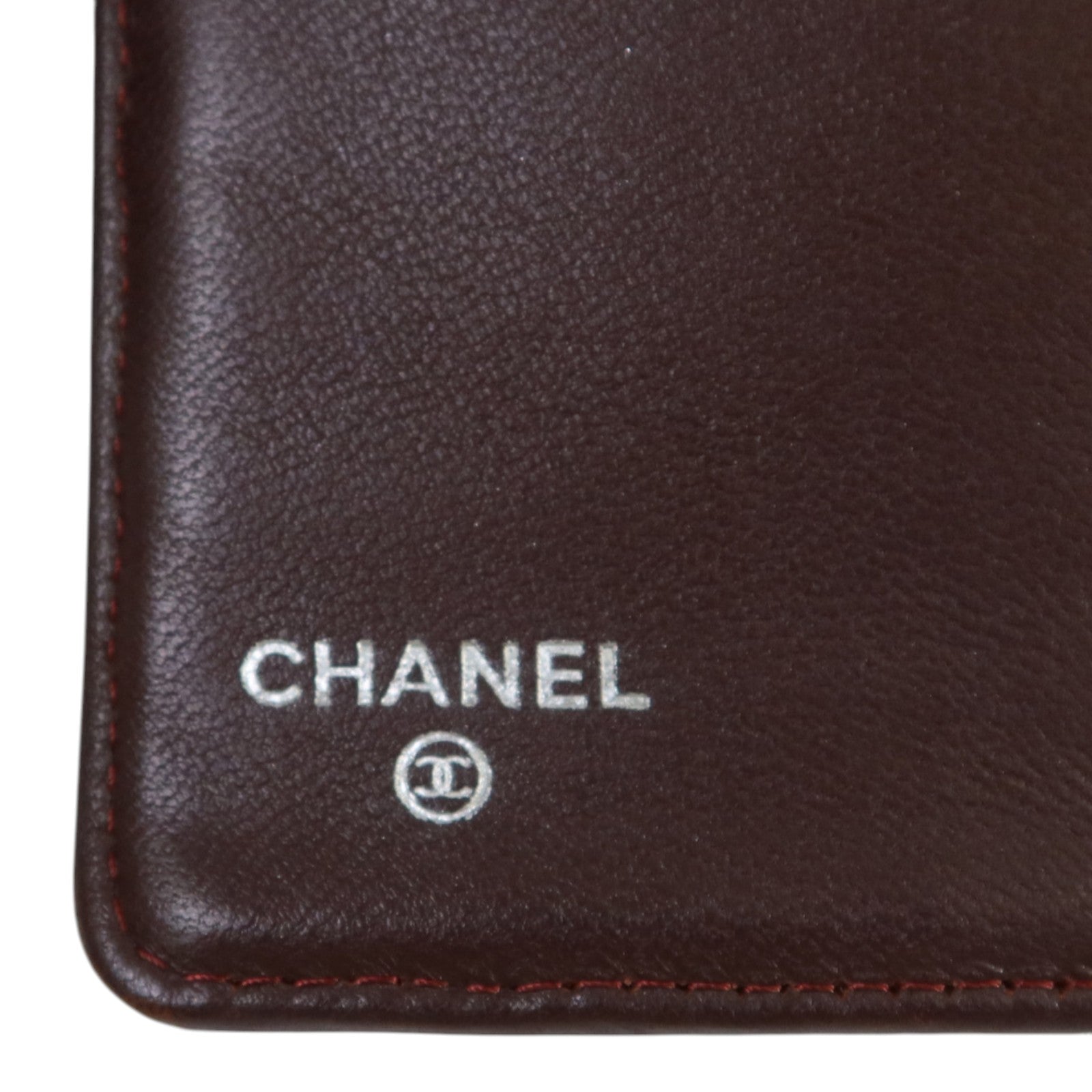 CHANEL 羊皮皮革Long Wallet銀扣長錢包