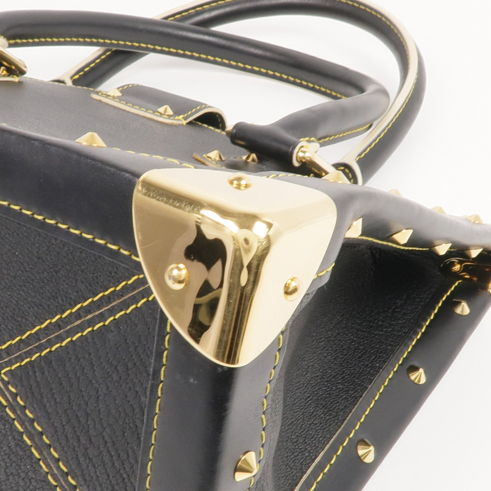 LOUIS VUITTON Suhali皮革Fabuleux金扣手挽袋