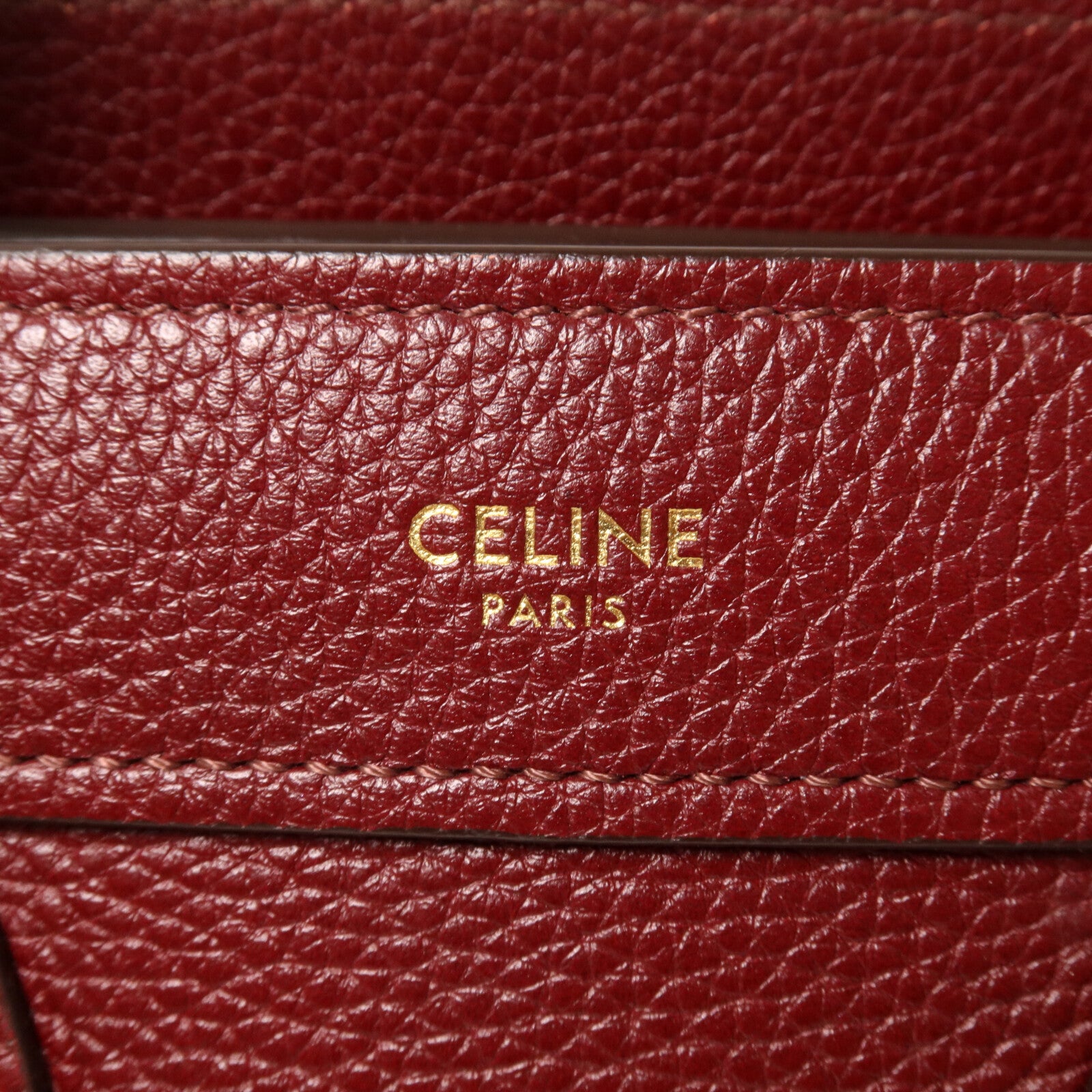 CELINE 牛皮皮革Nano Luggage手挽肩背兩用袋