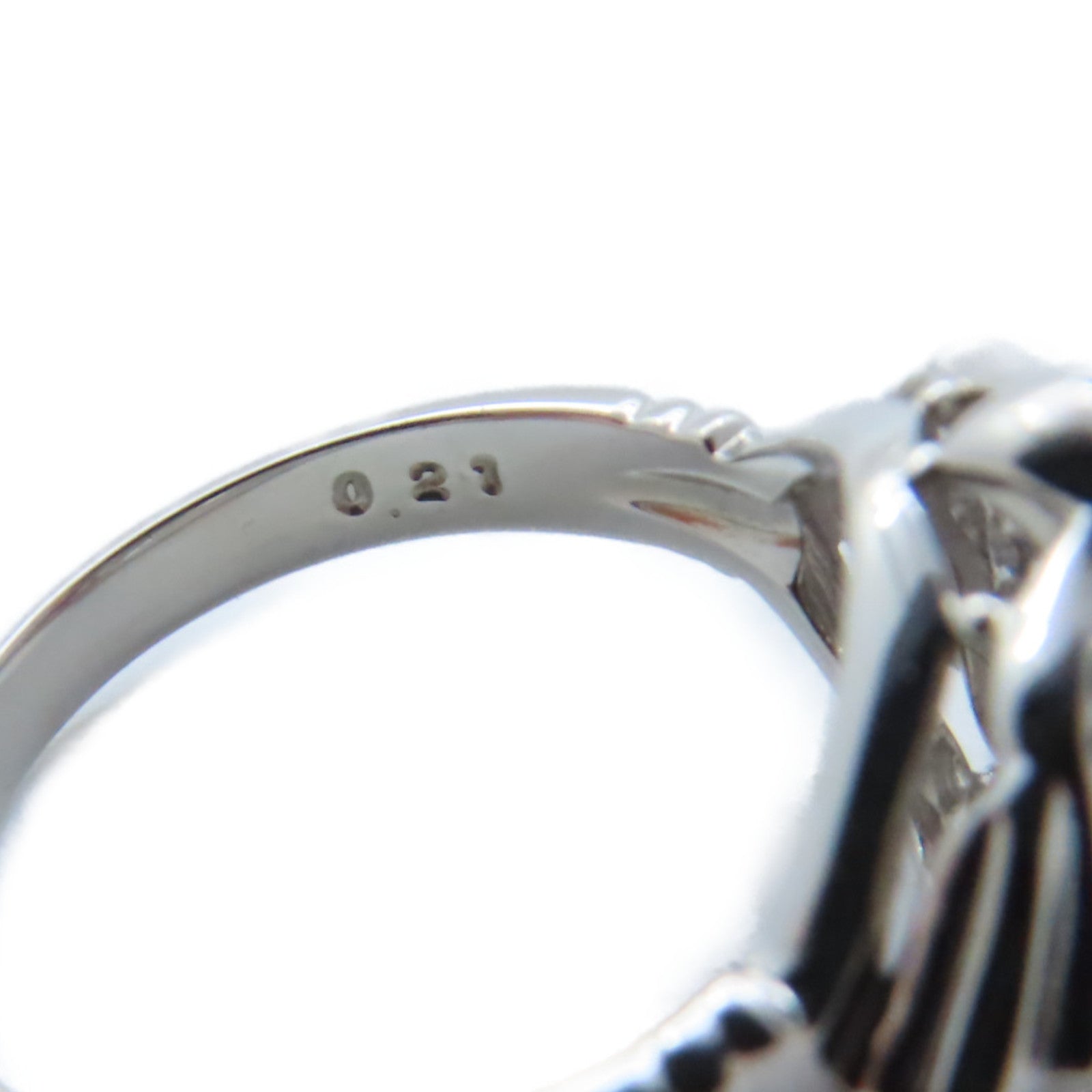 JEWELRY PT900鉑金/0.21ct紅寶石Ruby Ring戒指US#5.75
