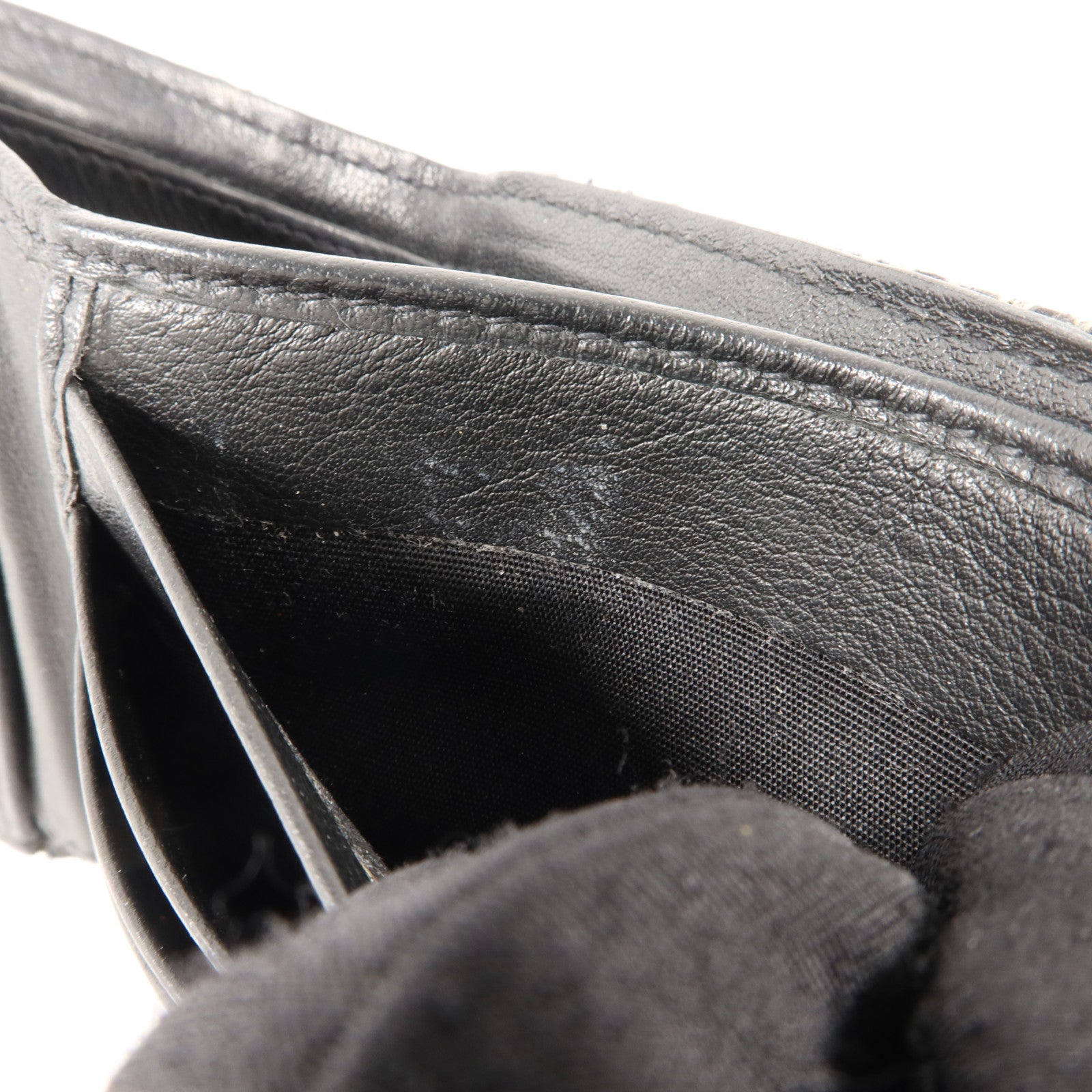 Dior 帆布/牛皮皮革Bifold Wallet錢包