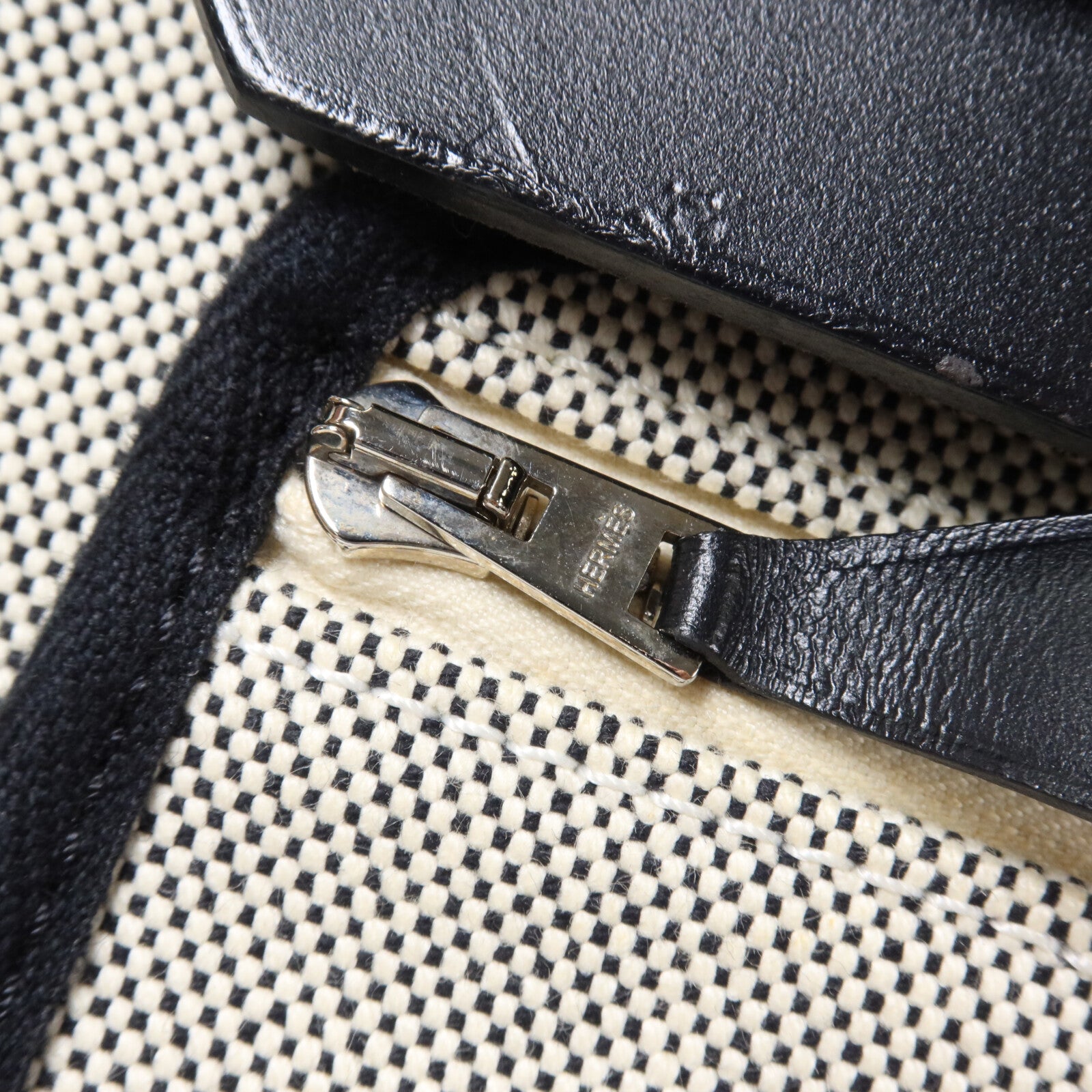 HERMES 帆布Herbag Zip Pegasus Pop PM手挽肩背兩用袋Ecru/Beige
