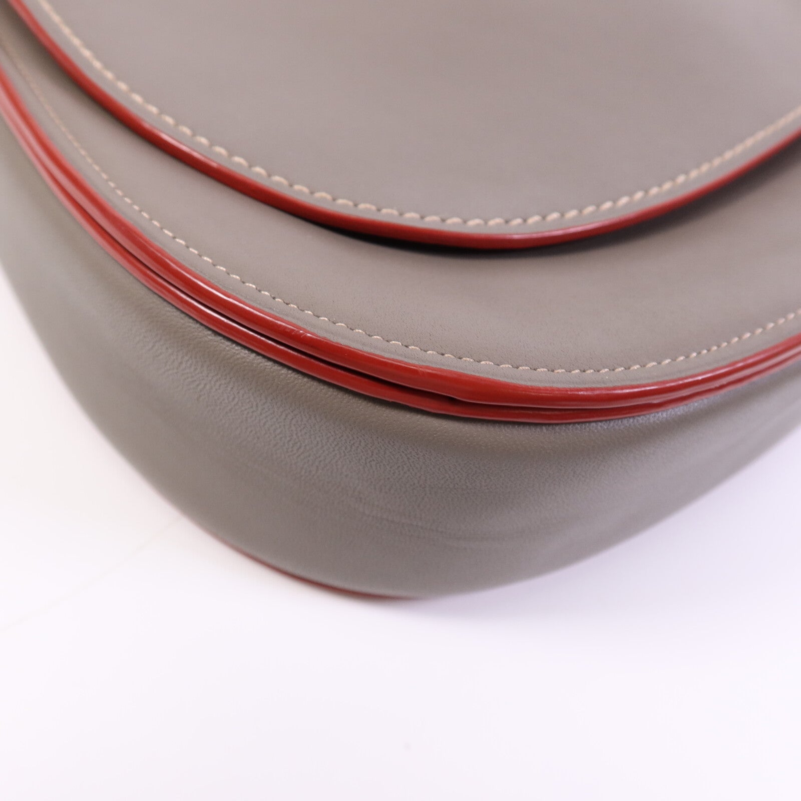 COACH 牛皮皮革Shoulder Bag銀扣肩背袋