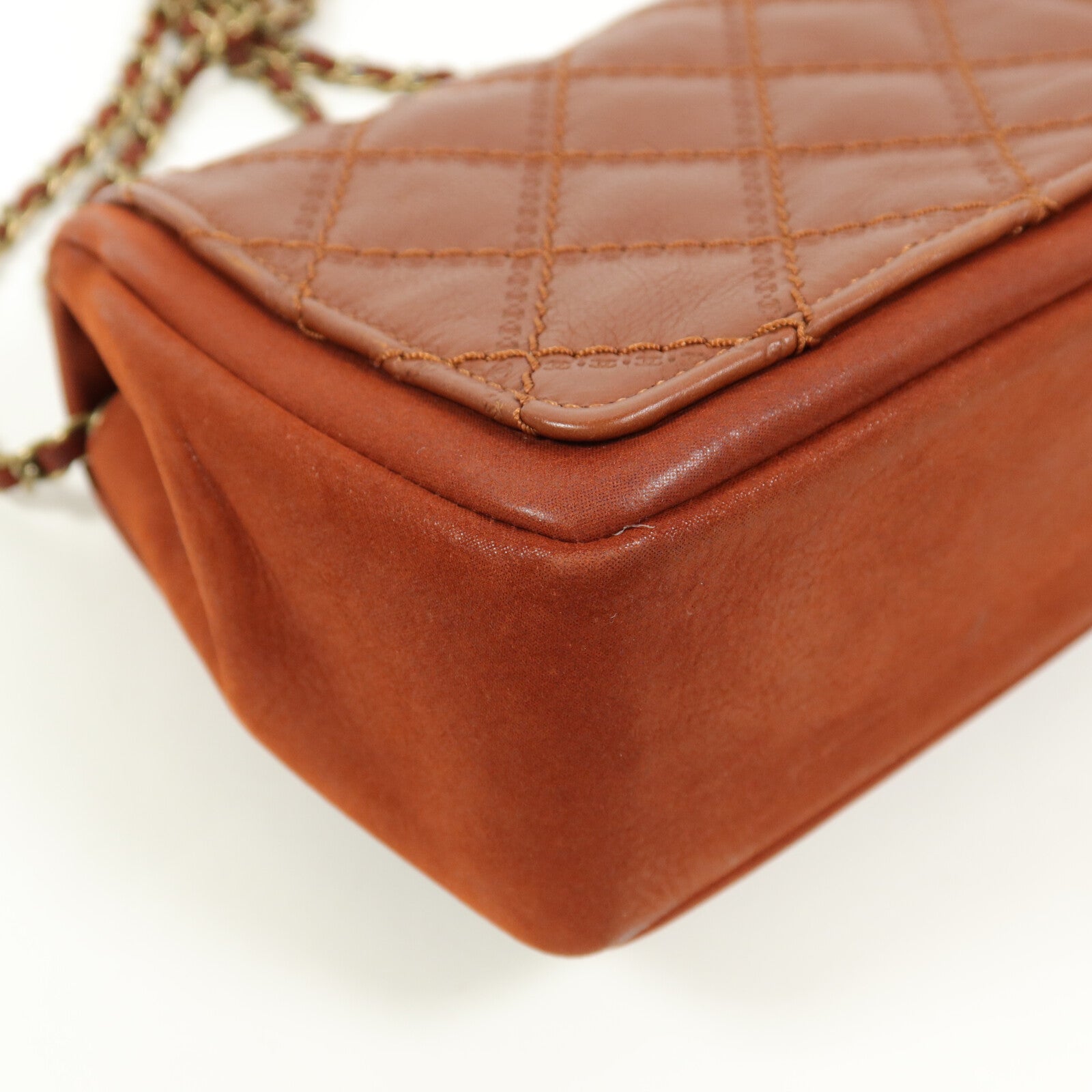 CHANEL 牛皮皮革Clutch With Chain鏈帶肩背袋
