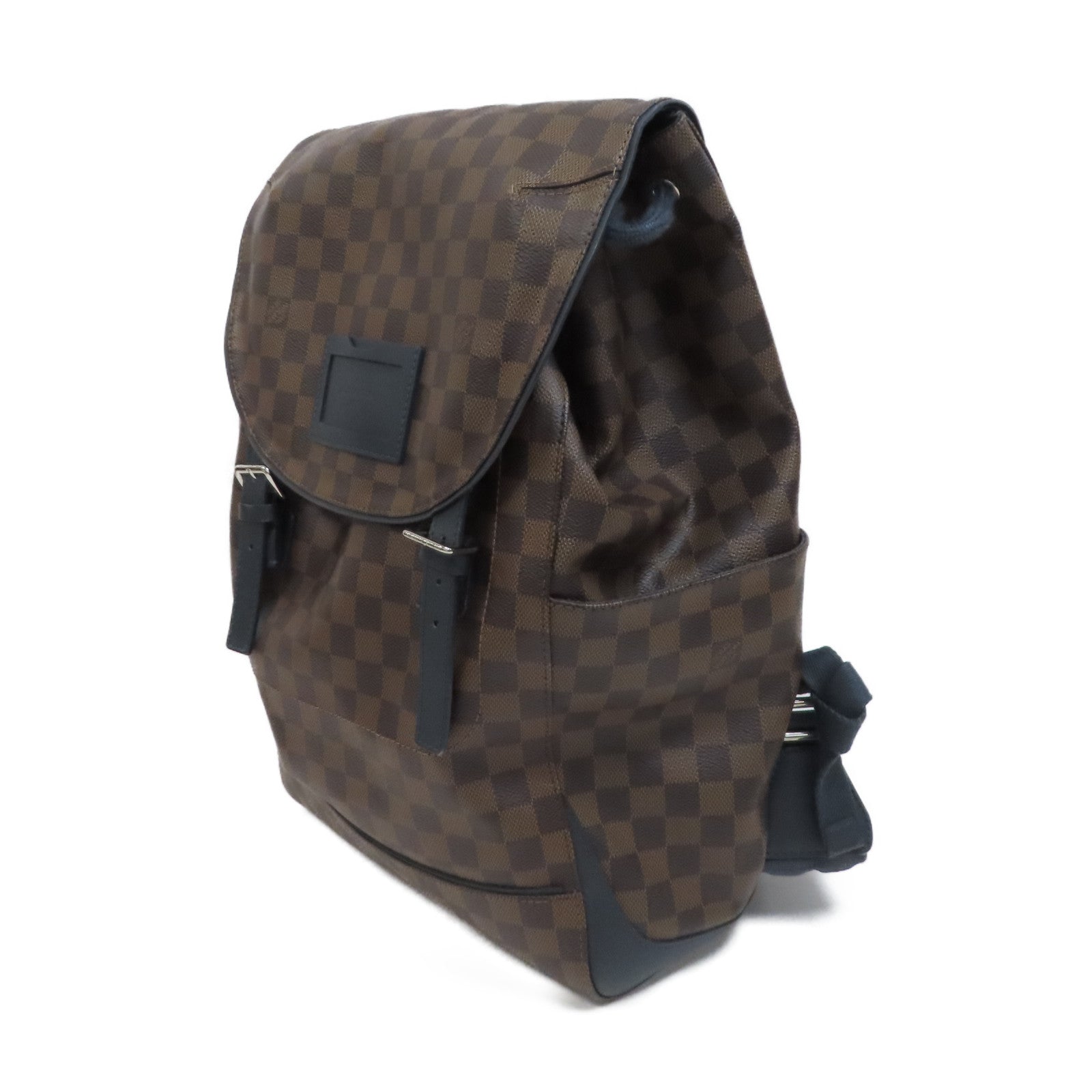 LOUIS VUITTON Damier Runner Damier Ebene金扣背包啡色