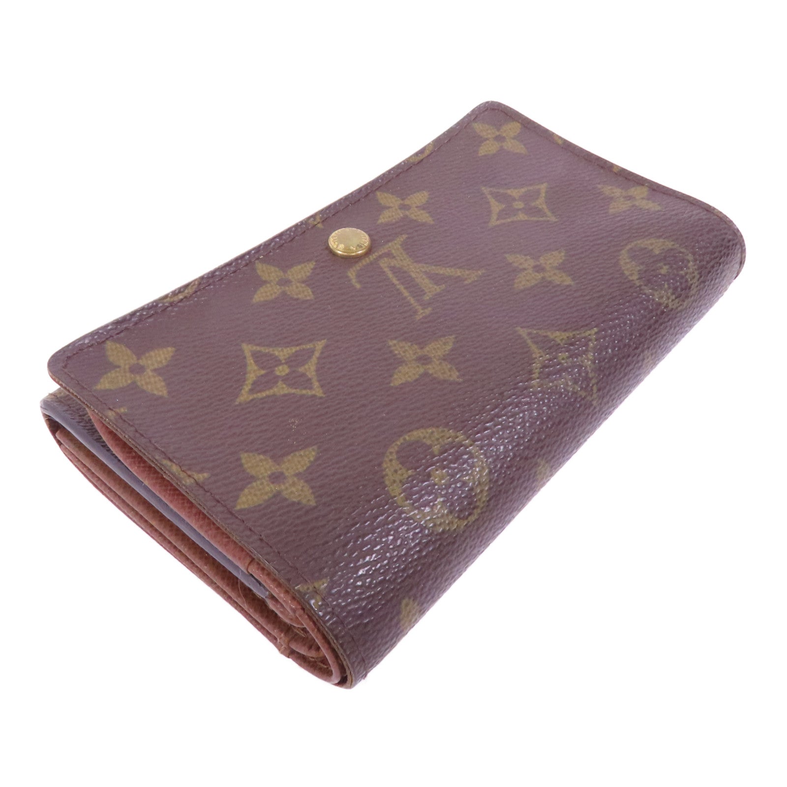 LOUIS VUITTON 【激減優惠】Monogram Porte Monnaie 金扣錢包