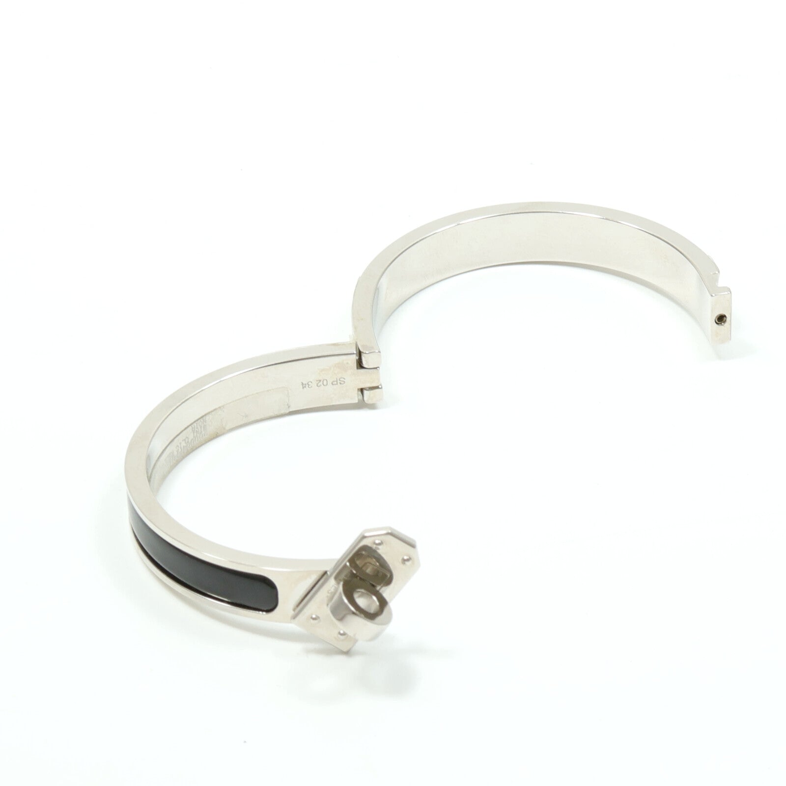 HERMES 金屬/琺瑯Mini Clic Kelly Bracelet手鐲