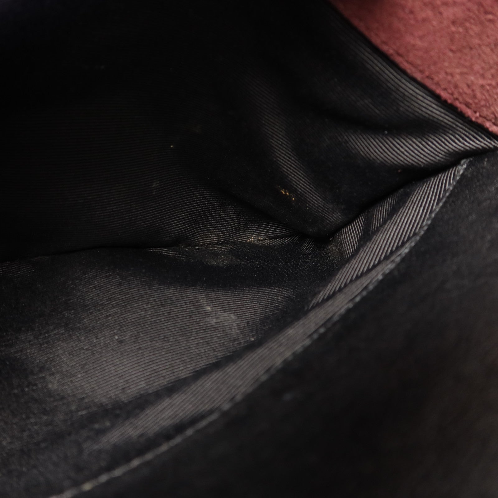 SAINT LAURENT 絨布/牛皮皮革2 Way Shoulder Bag金扣手挽肩背兩用袋