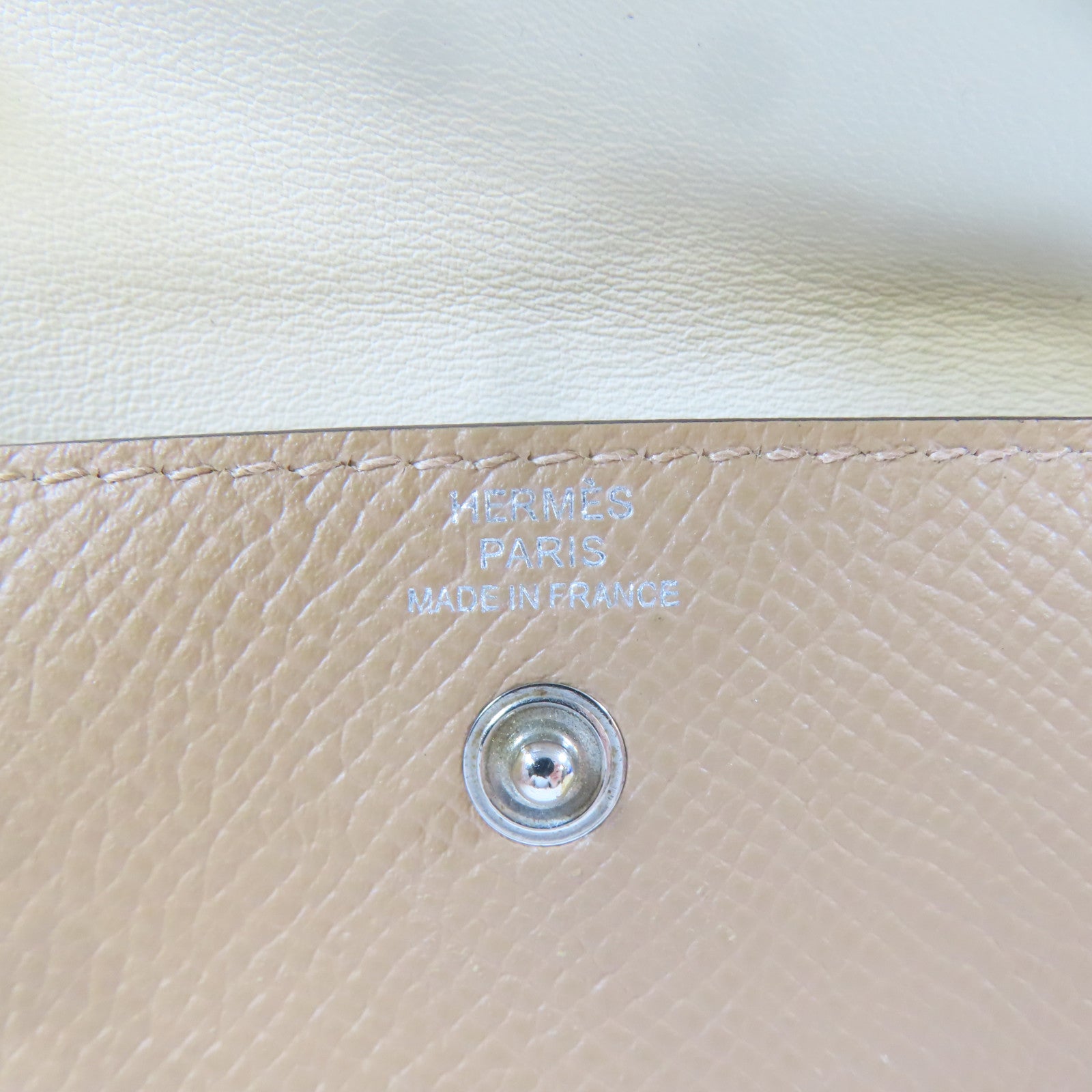 HERMES Epsom皮革Kelly Pocket 18 Belt銀扣皮帶Vert Criquet/綠色
