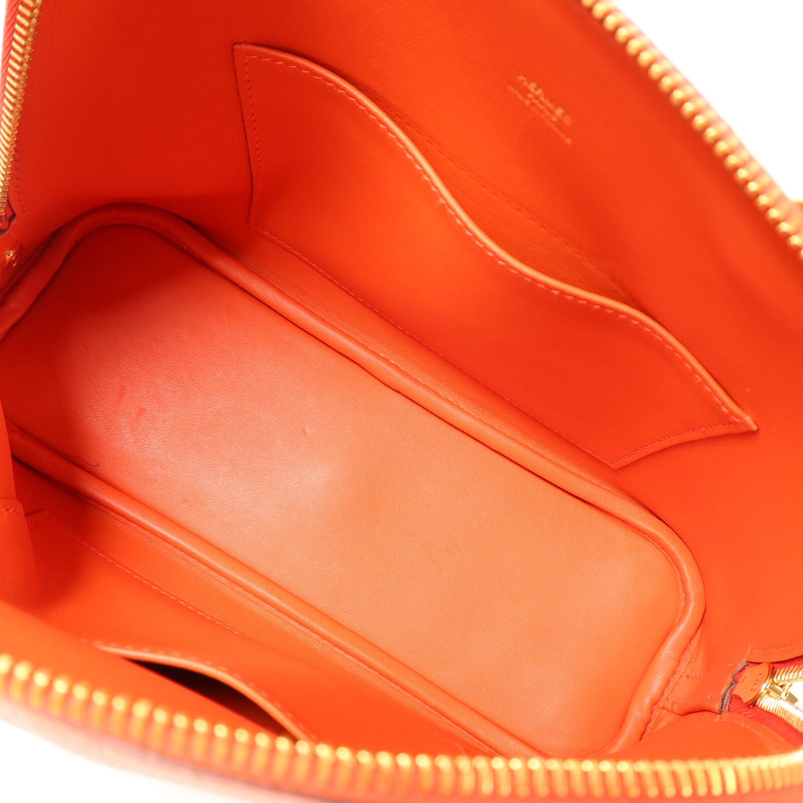 HERMES Epsom皮革Bolide 27金扣手挽肩背兩用袋Capucine