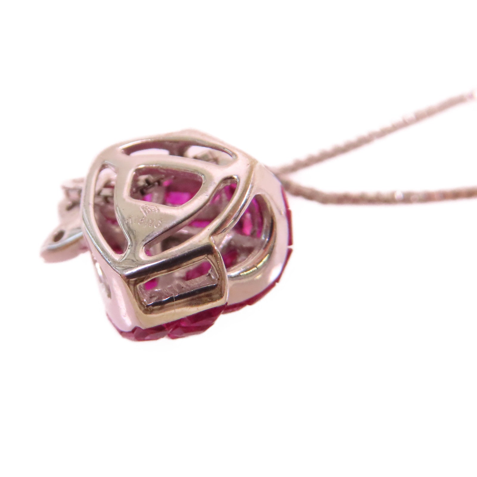 JEWELRY 【激減優惠】18K白金/紅寶石Ruby Necklace項鏈