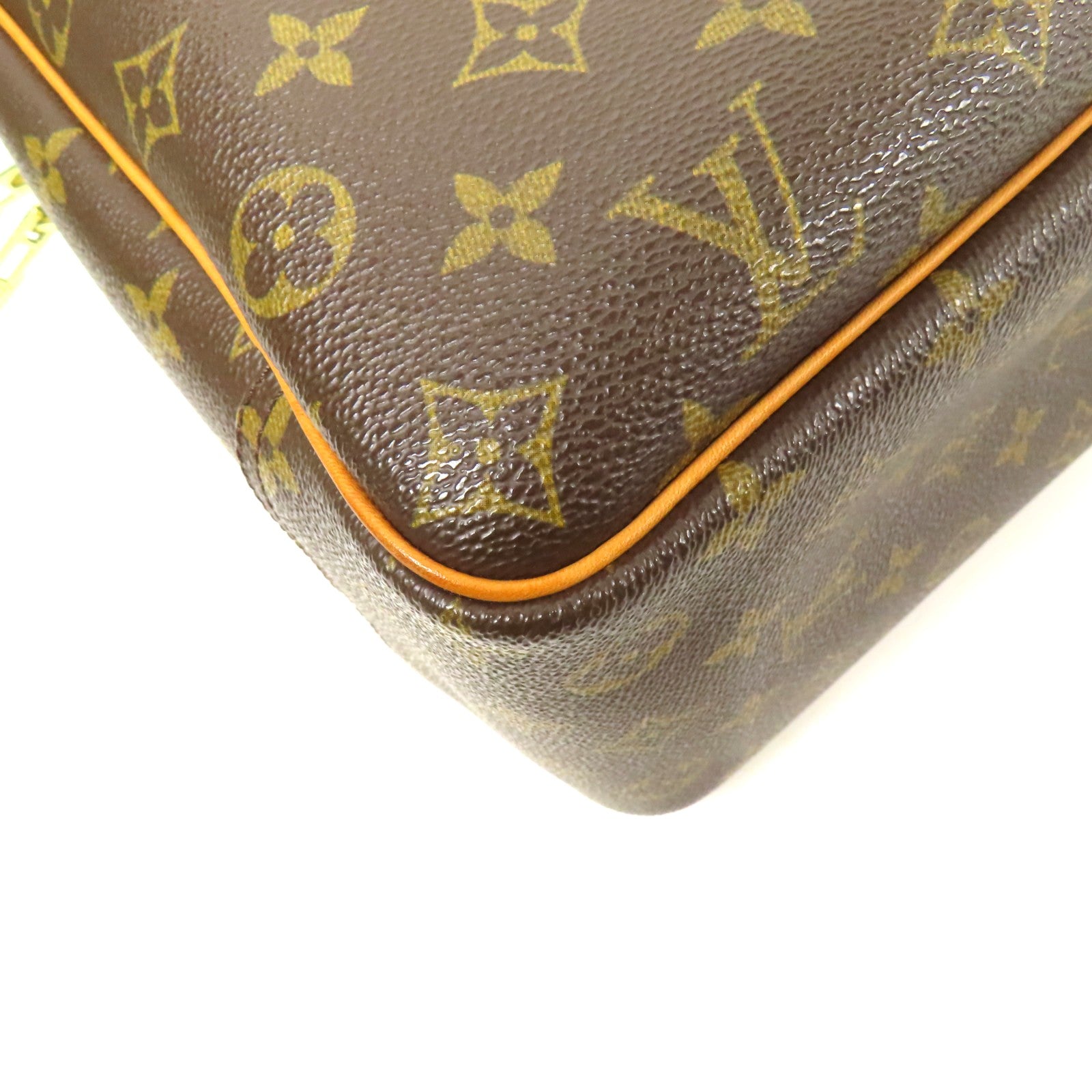 LOUIS VUITTON LV GHW Deauville Handbag M47270 Monogram Brown