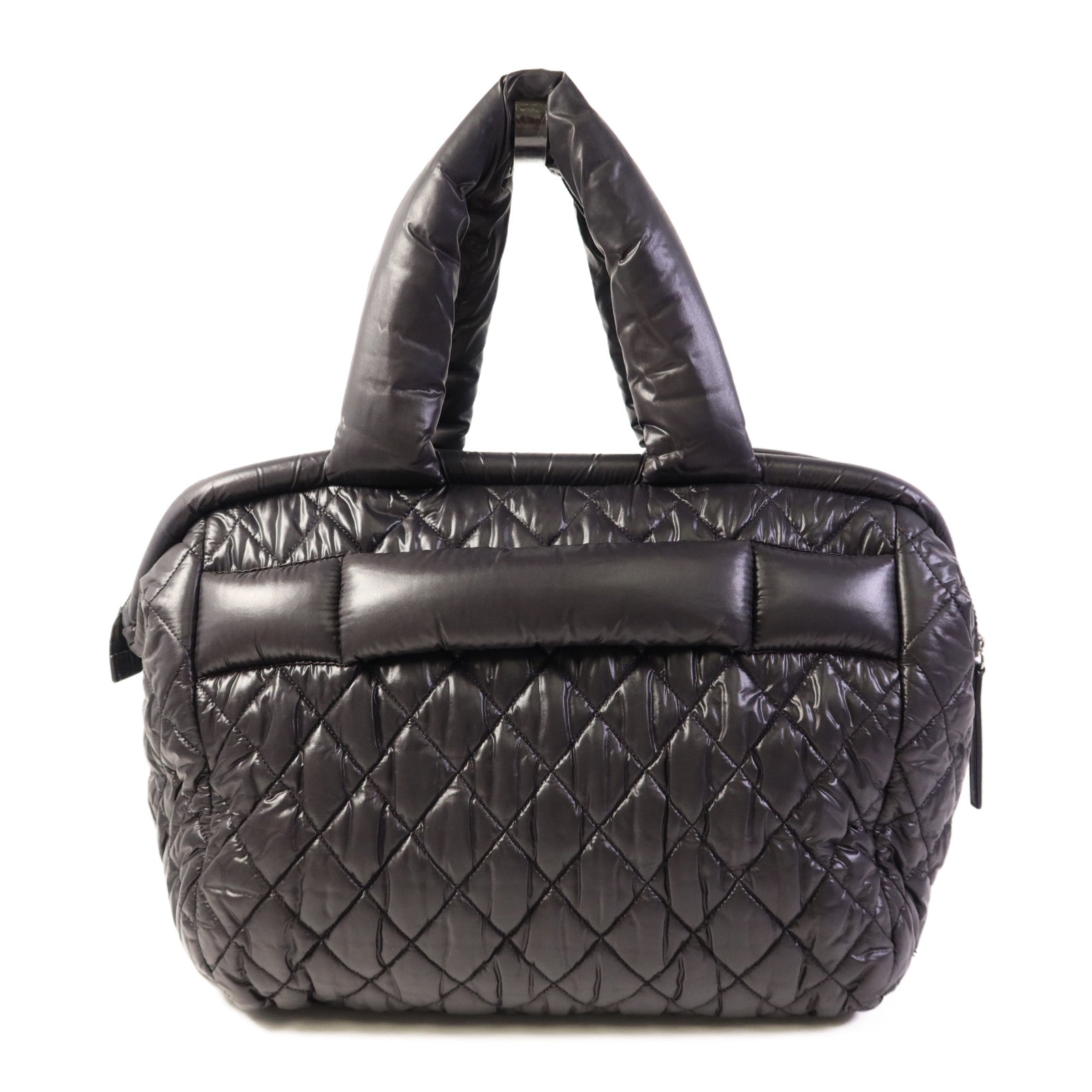 CHANEL 尼龍Coco Cocoon銀扣肩背袋