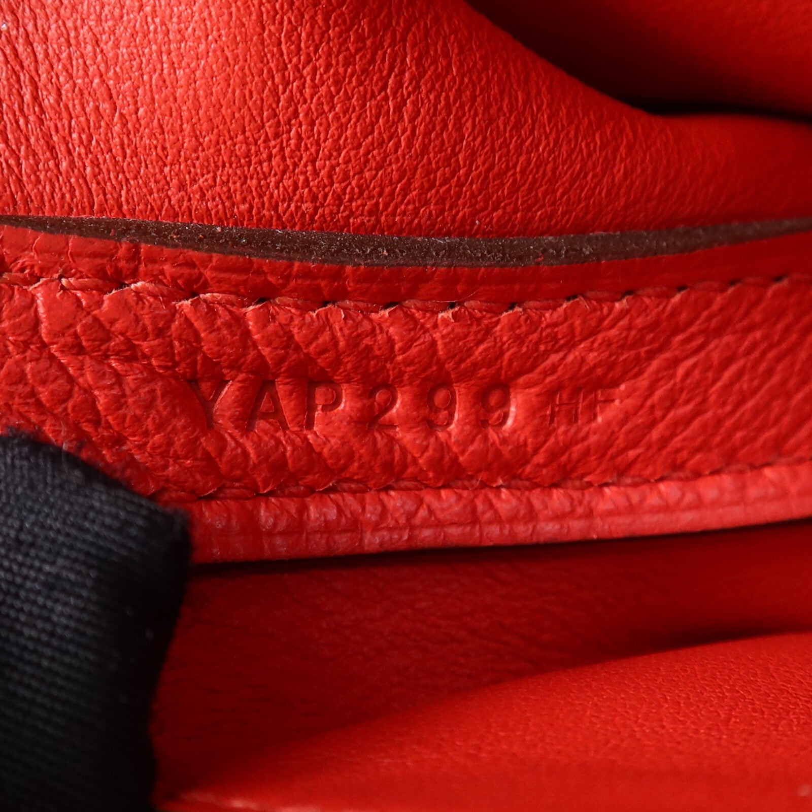 HERMES Evercolor/Swift皮革24/24 Mini銀扣手挽肩背兩用袋Rouge Piment