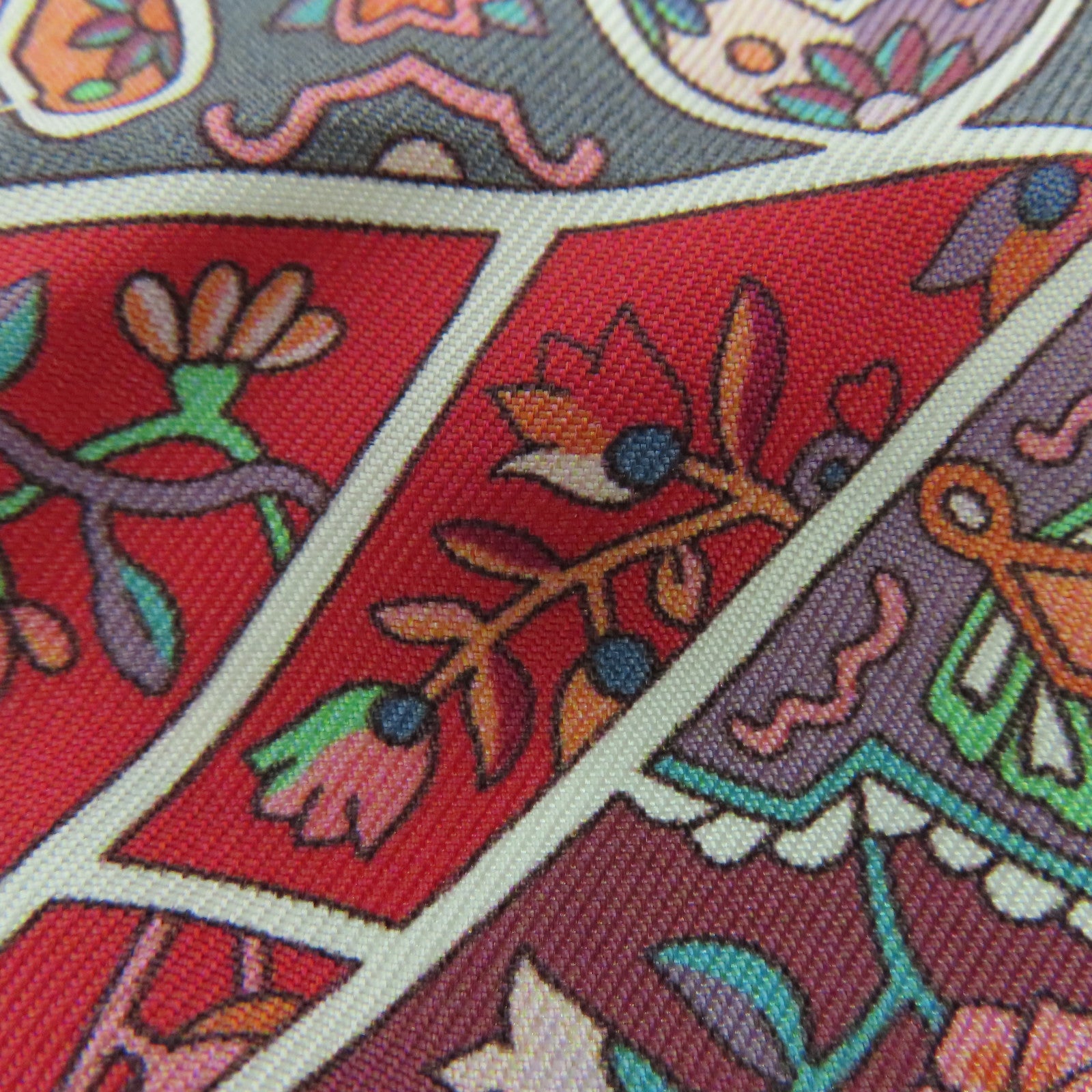 HERMES 【激減優惠】絲質Twilly Scarf絲巾紅色