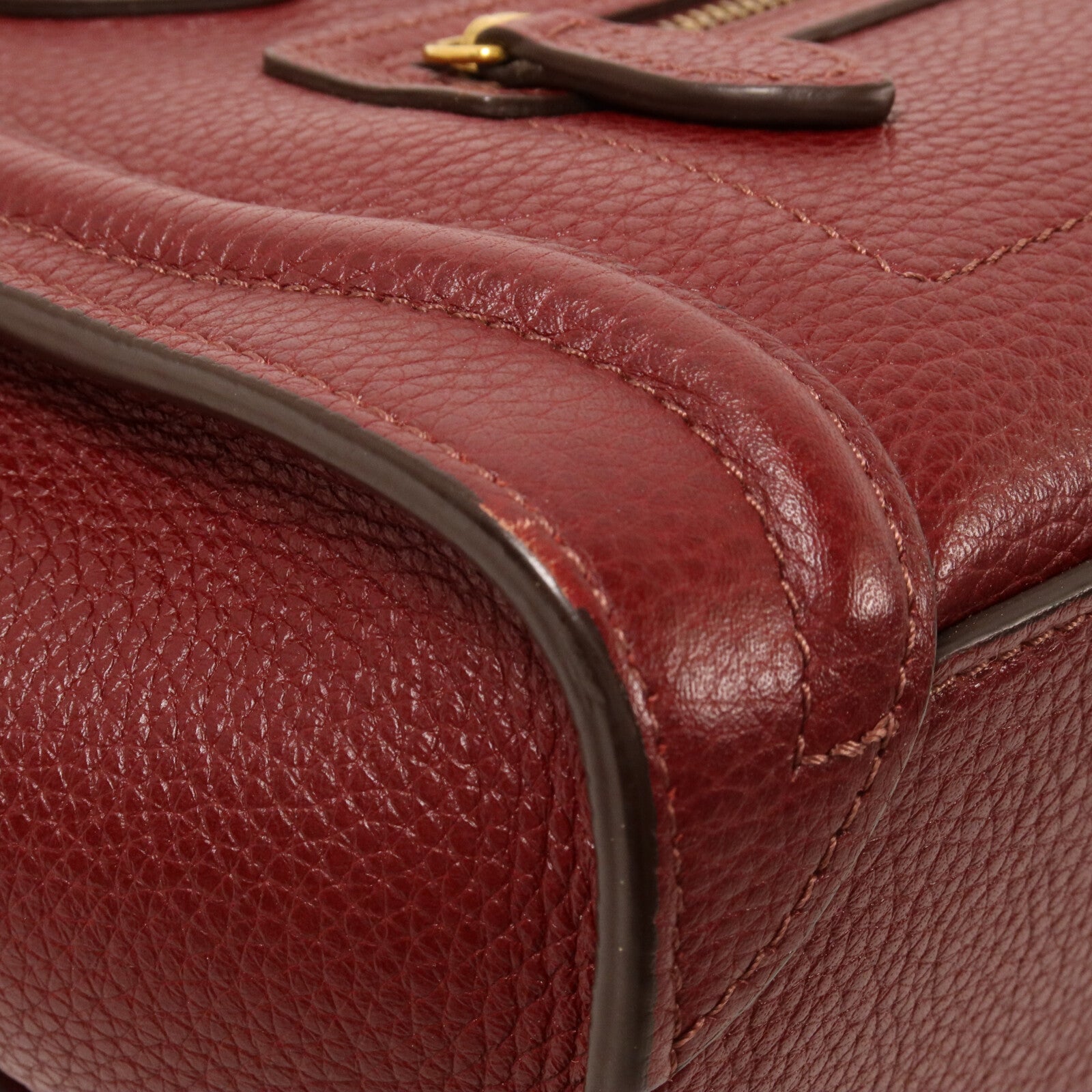 CELINE 牛皮皮革Nano Luggage手挽肩背兩用袋