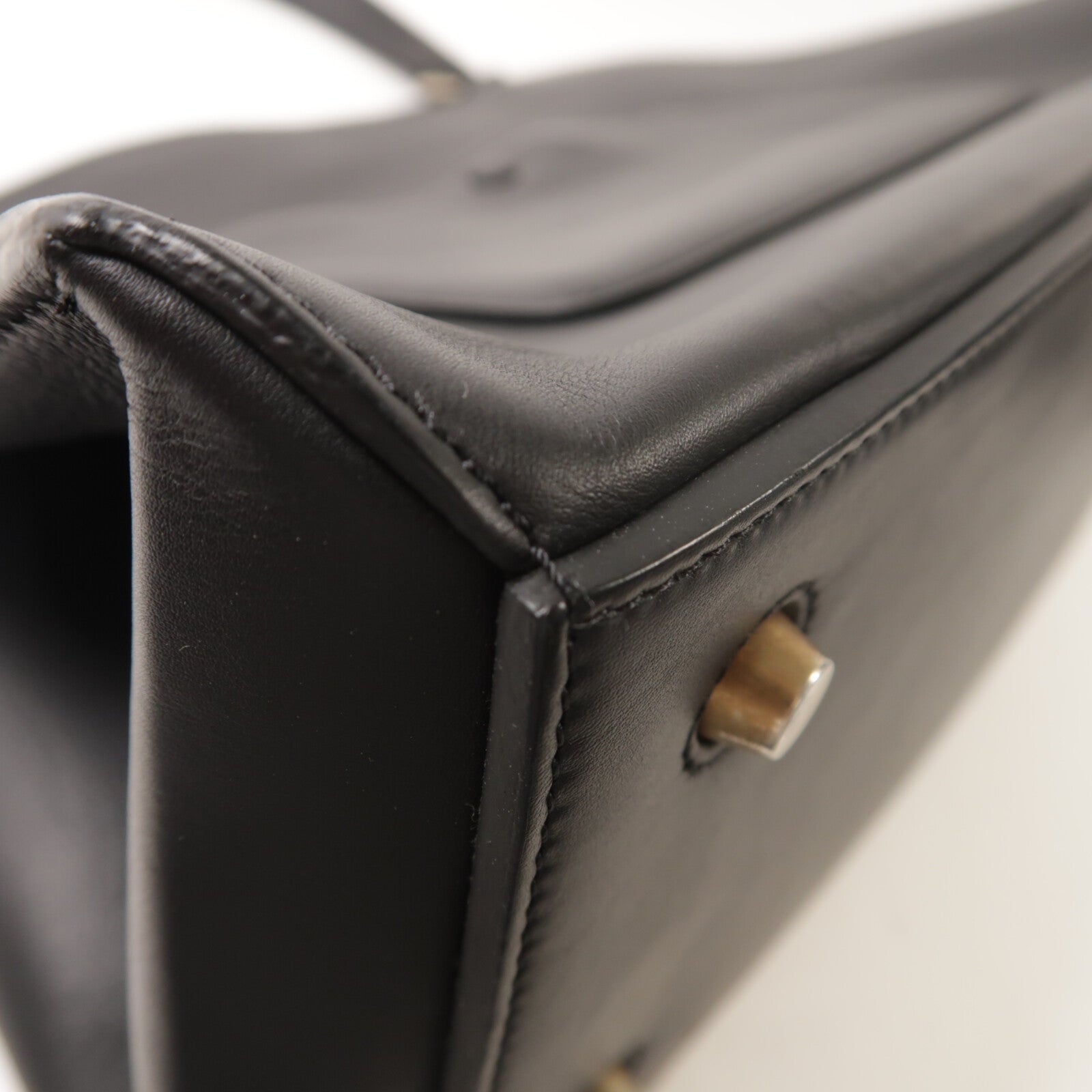 CELINE 牛皮皮革/馬毛Edge Bag手挽袋