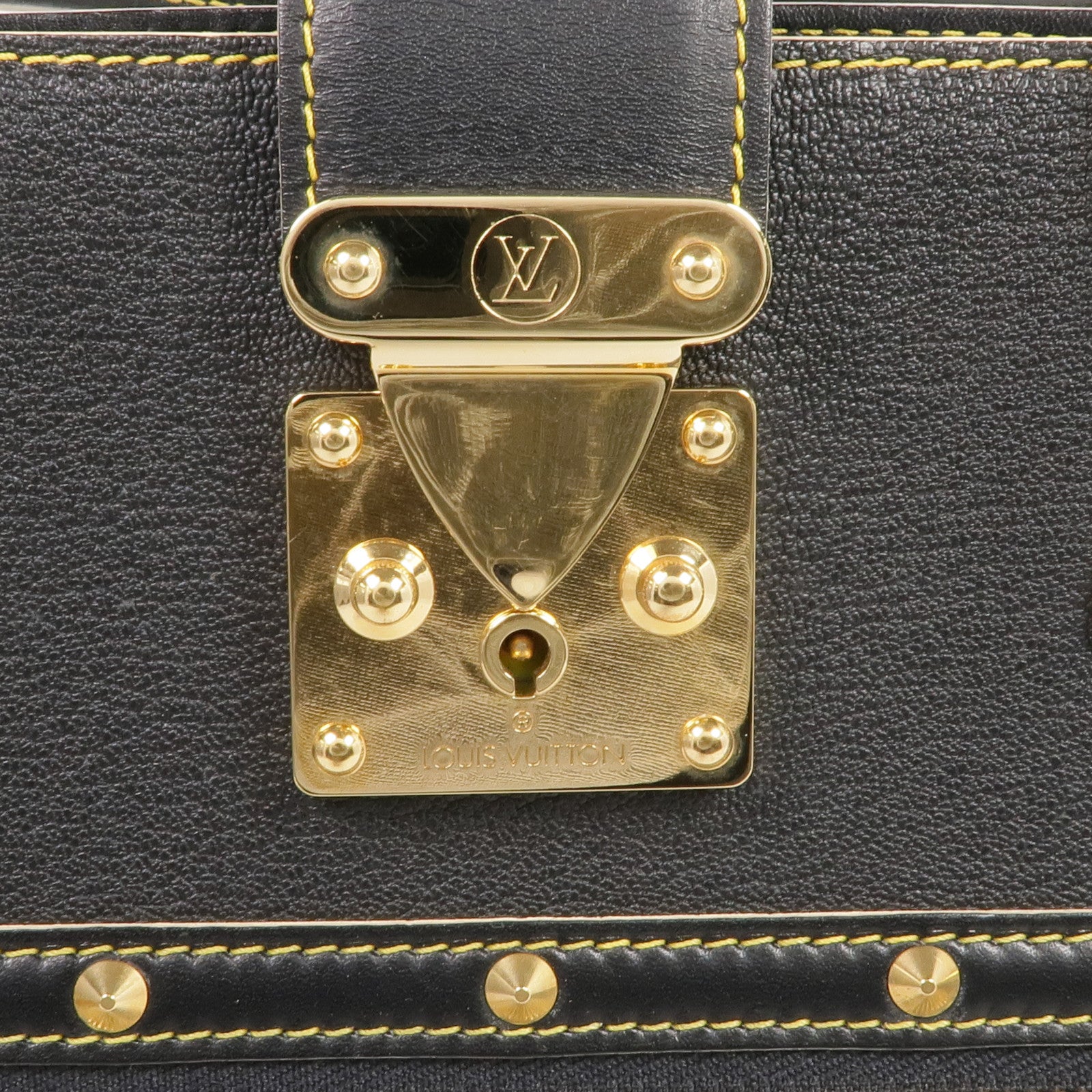 LOUIS VUITTON Suhali皮革Fabuleux金扣手挽袋