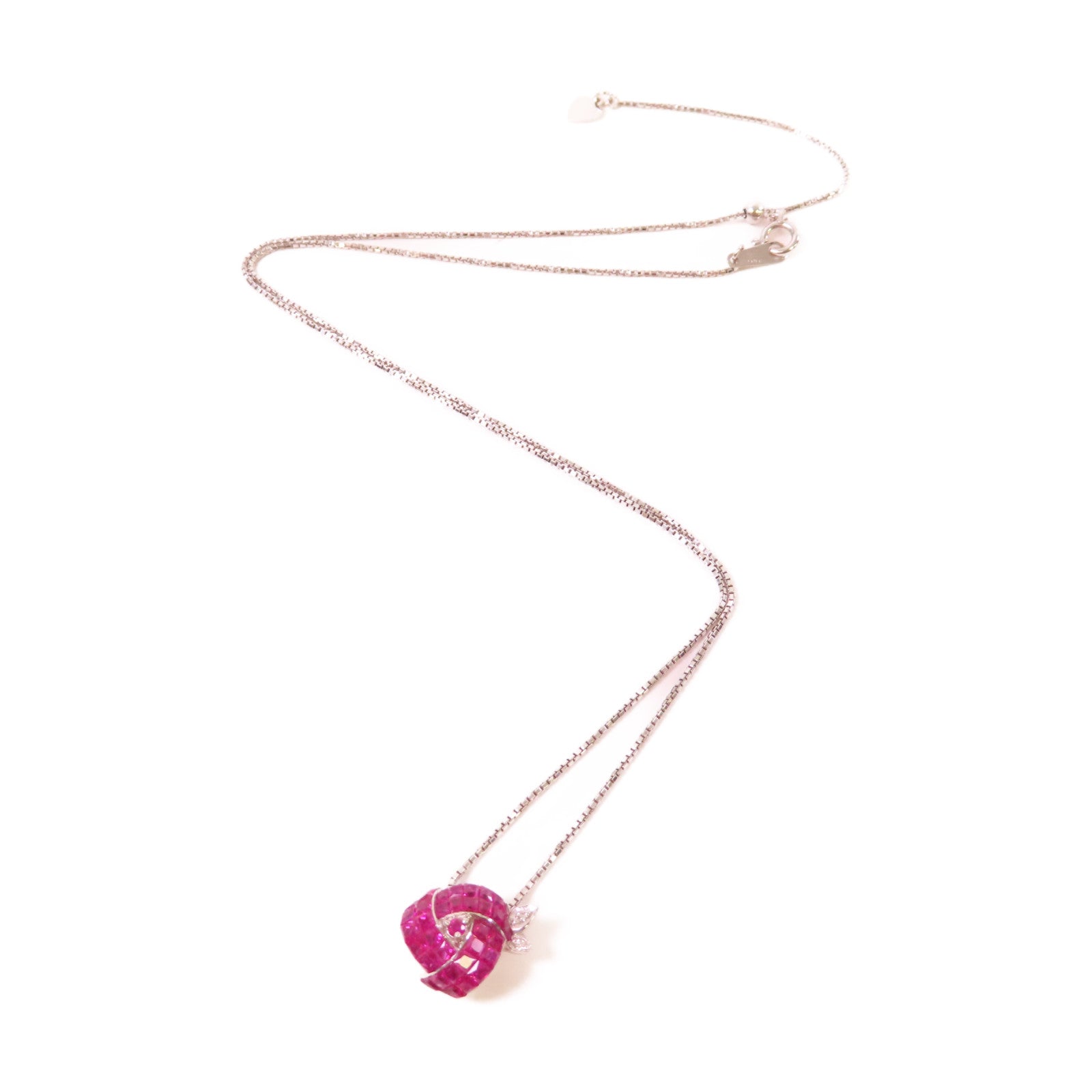 JEWELRY 【激減優惠】18K白金/紅寶石Ruby Necklace項鏈