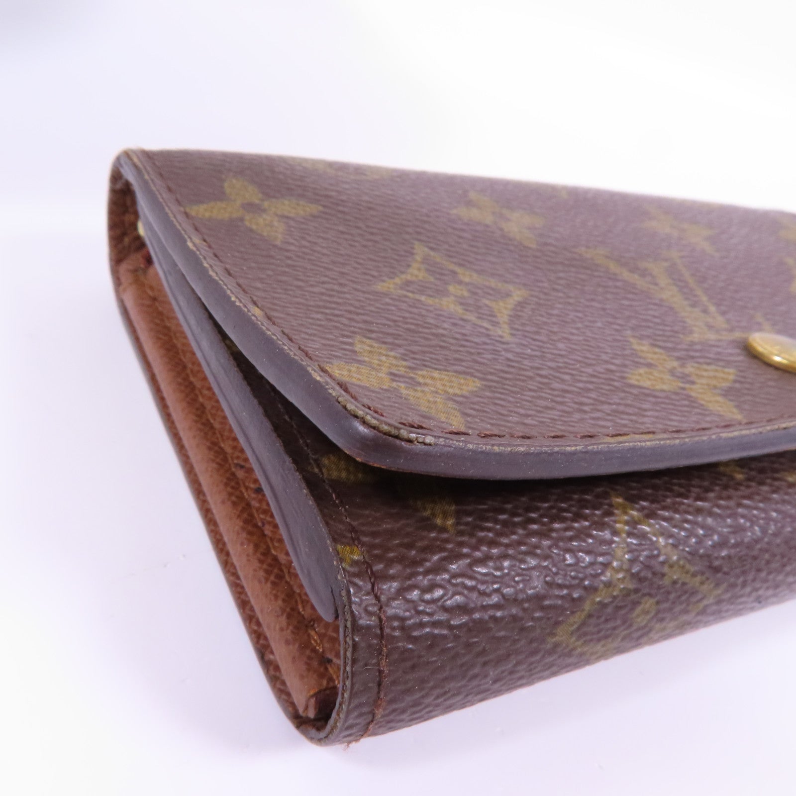 LOUIS VUITTON 【激減優惠】Monogram Porte Monnaie 金扣錢包