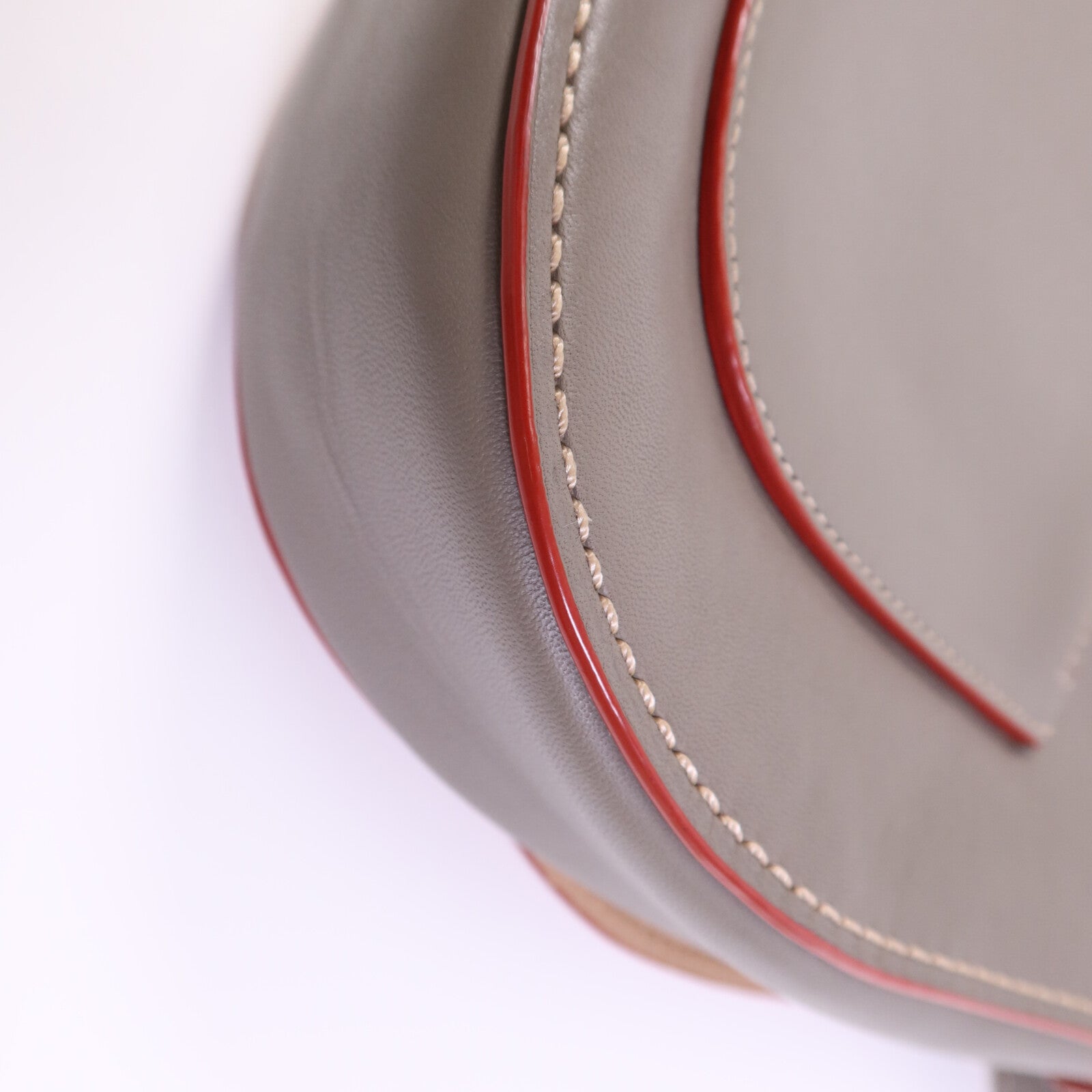 COACH 牛皮皮革Shoulder Bag銀扣肩背袋