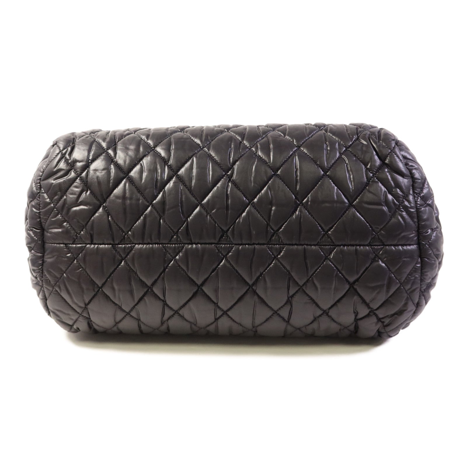 CHANEL 尼龍Coco Cocoon銀扣肩背袋